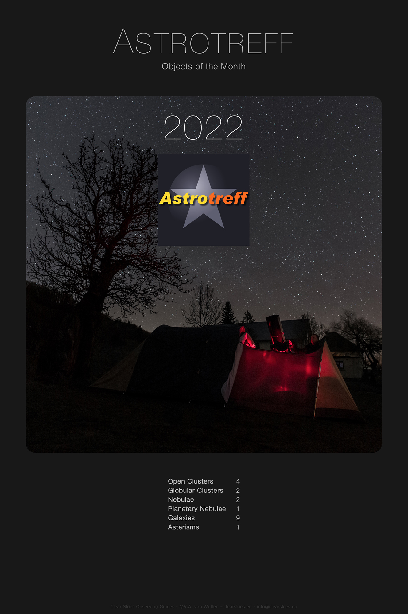 CSOG - All of Astrotreff's Objects of the Month for the year 2022