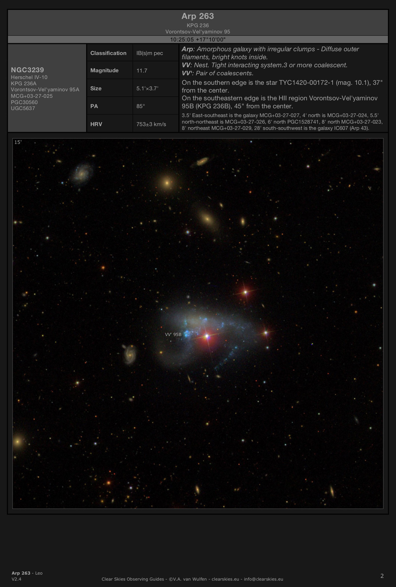 Galaxy NGC3239 (Arp 263) in Leo Galaxy NGC3239 (Arp 263) in Leo