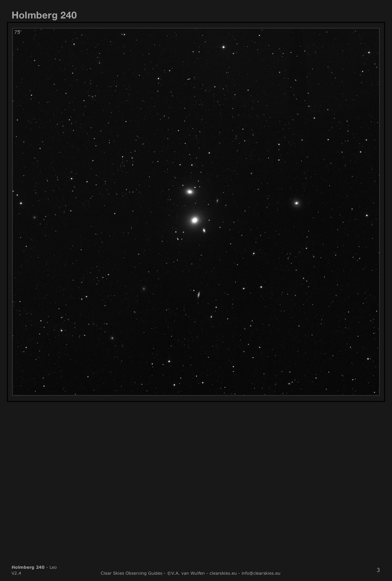 Galaxy group Holmberg 240 in Leo Galaxy group Holmberg 240 in Leo