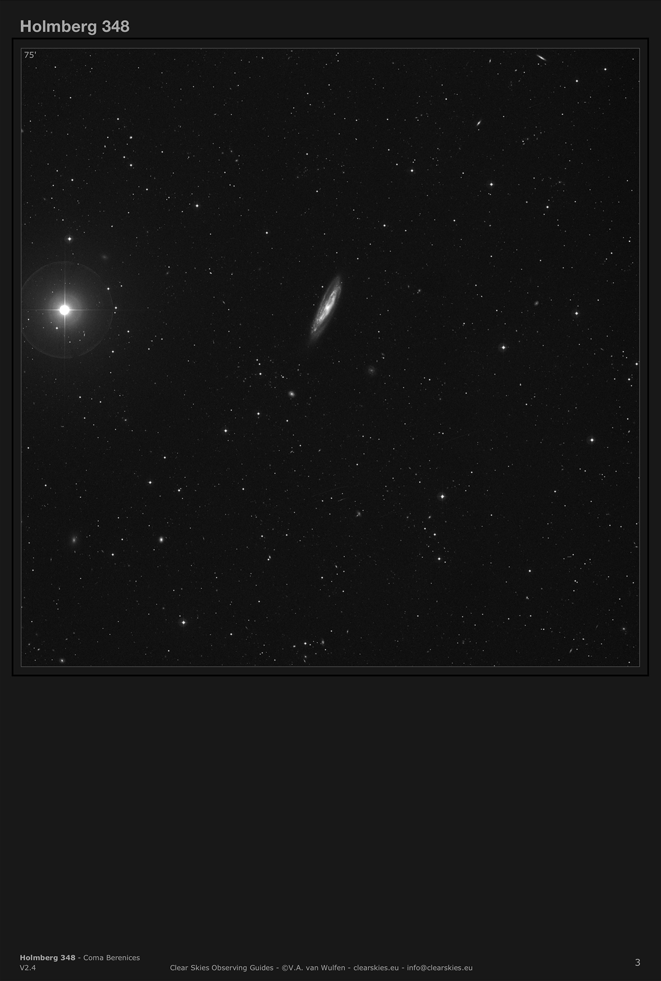 Galaxy group Holmberg 348 in Coma Berenices Galaxy group Holmberg 348 in Coma Berenices