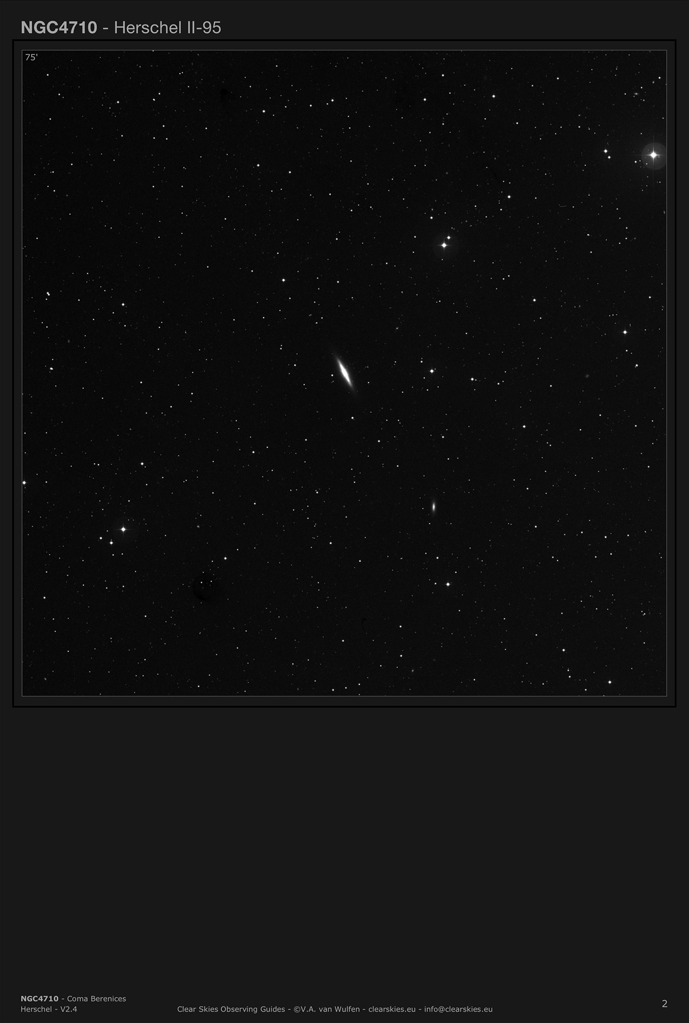Galaxy NGC4710 in Coma Berenices Galaxy NGC4710 in Coma Berenices