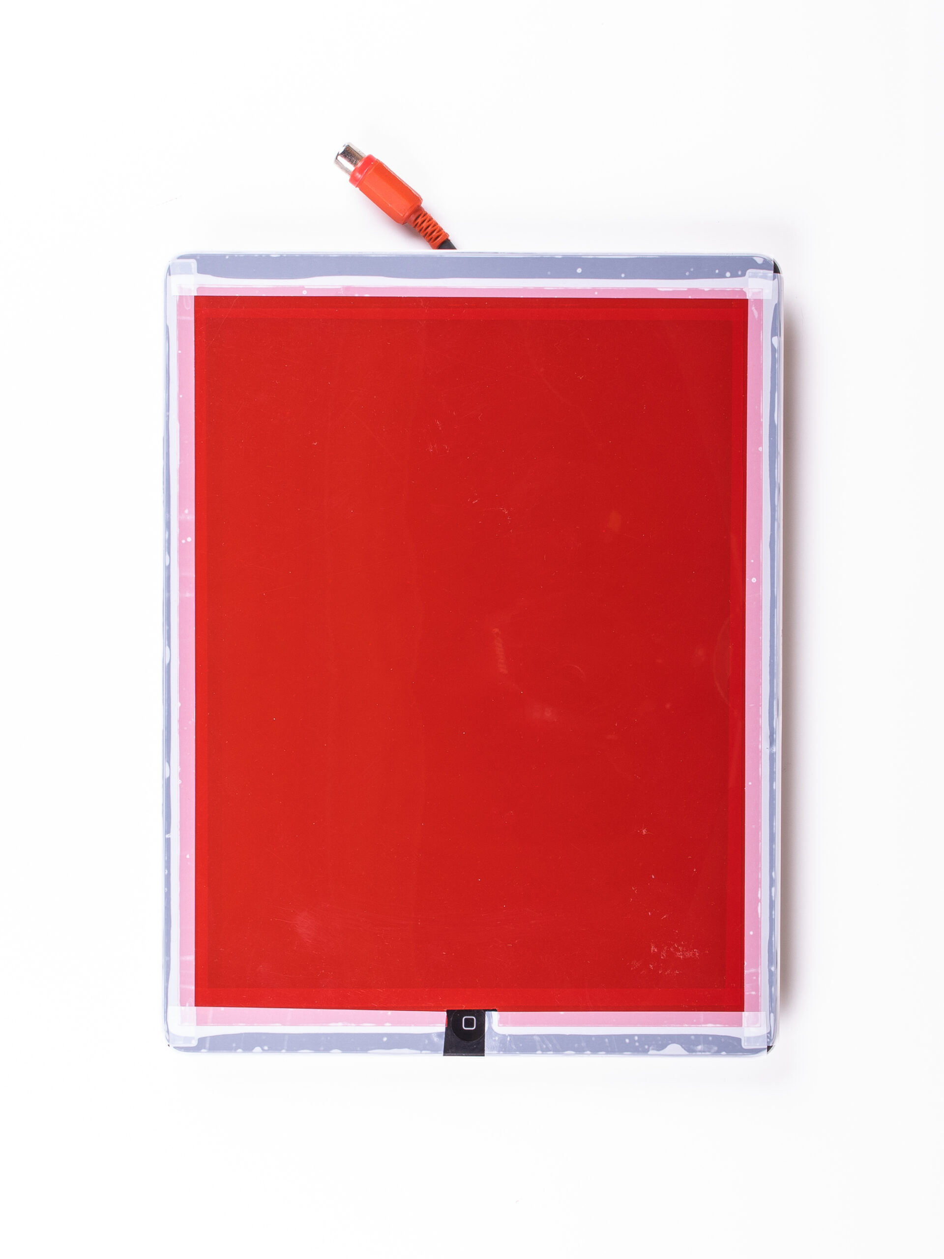 iPad with red screen filter iPad with red screen filter