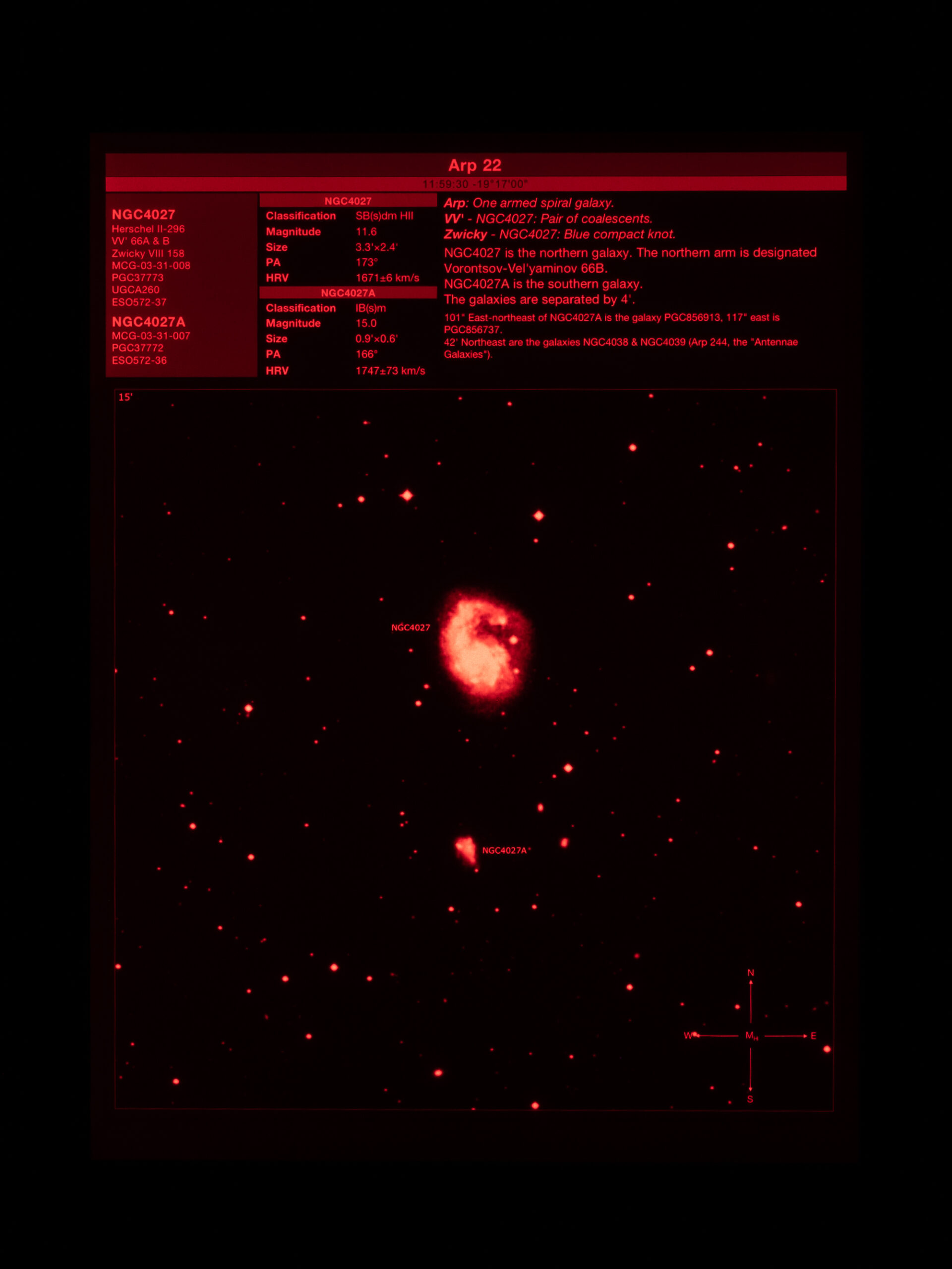 Clear Skies Observing Guides on iPad with red screen filter Clear Skies Observing Guides on iPad with red screen filter