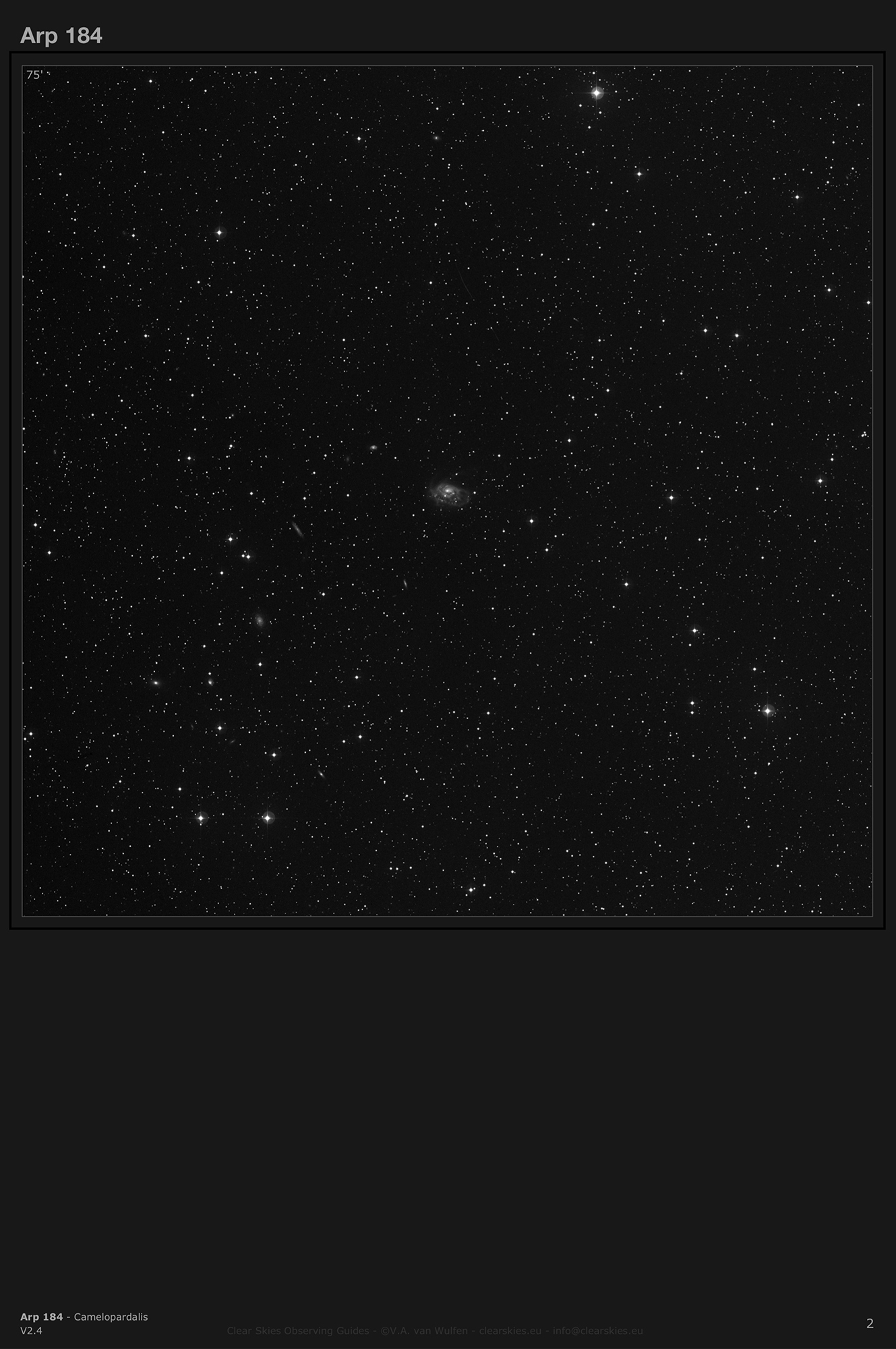 Galaxy NGC1961 (Arp 184) in Camelopardalis Galaxy NGC1961 (Arp 184) in Camelopardalis