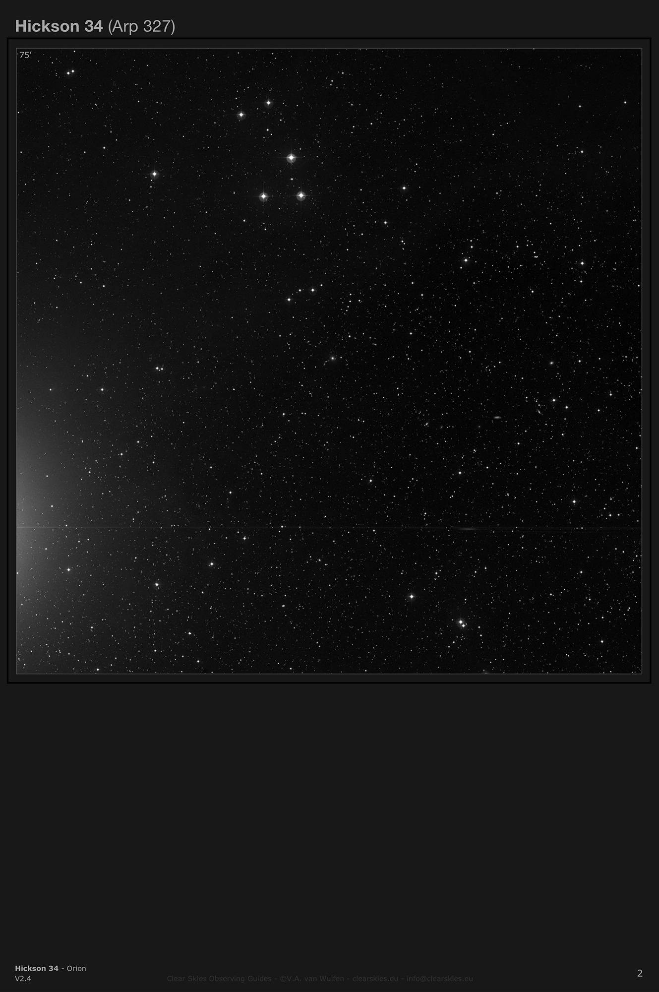 Galaxy group Hickson 34 in Orion Galaxy group Hickson 34 in Orion