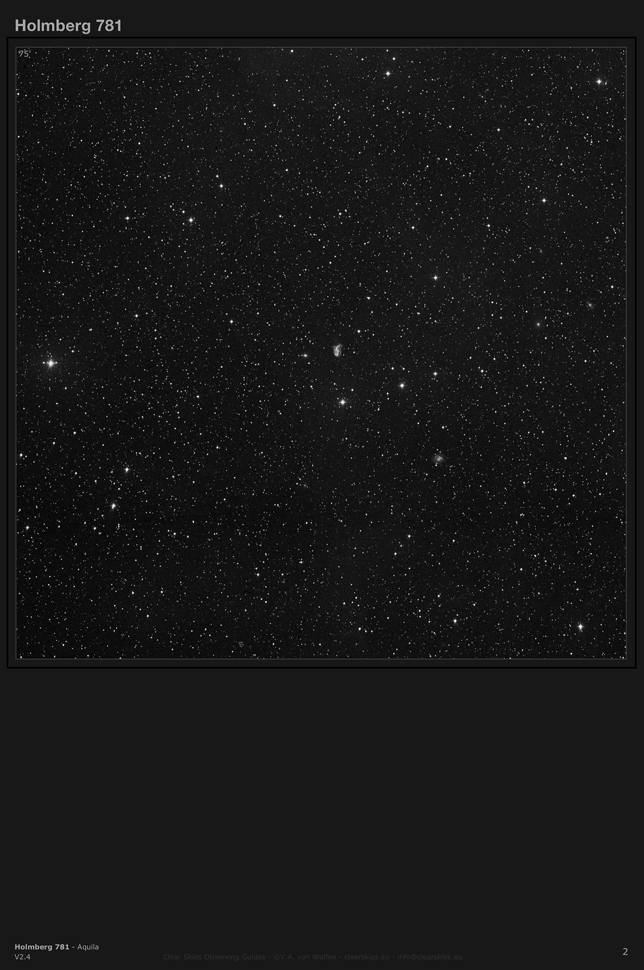 Galaxy pair Holmberg 781 (NGC6926 & NGC6929) in Aquila Galaxy pair Holmberg 781 (NGC6926 & NGC6929) in Aquila