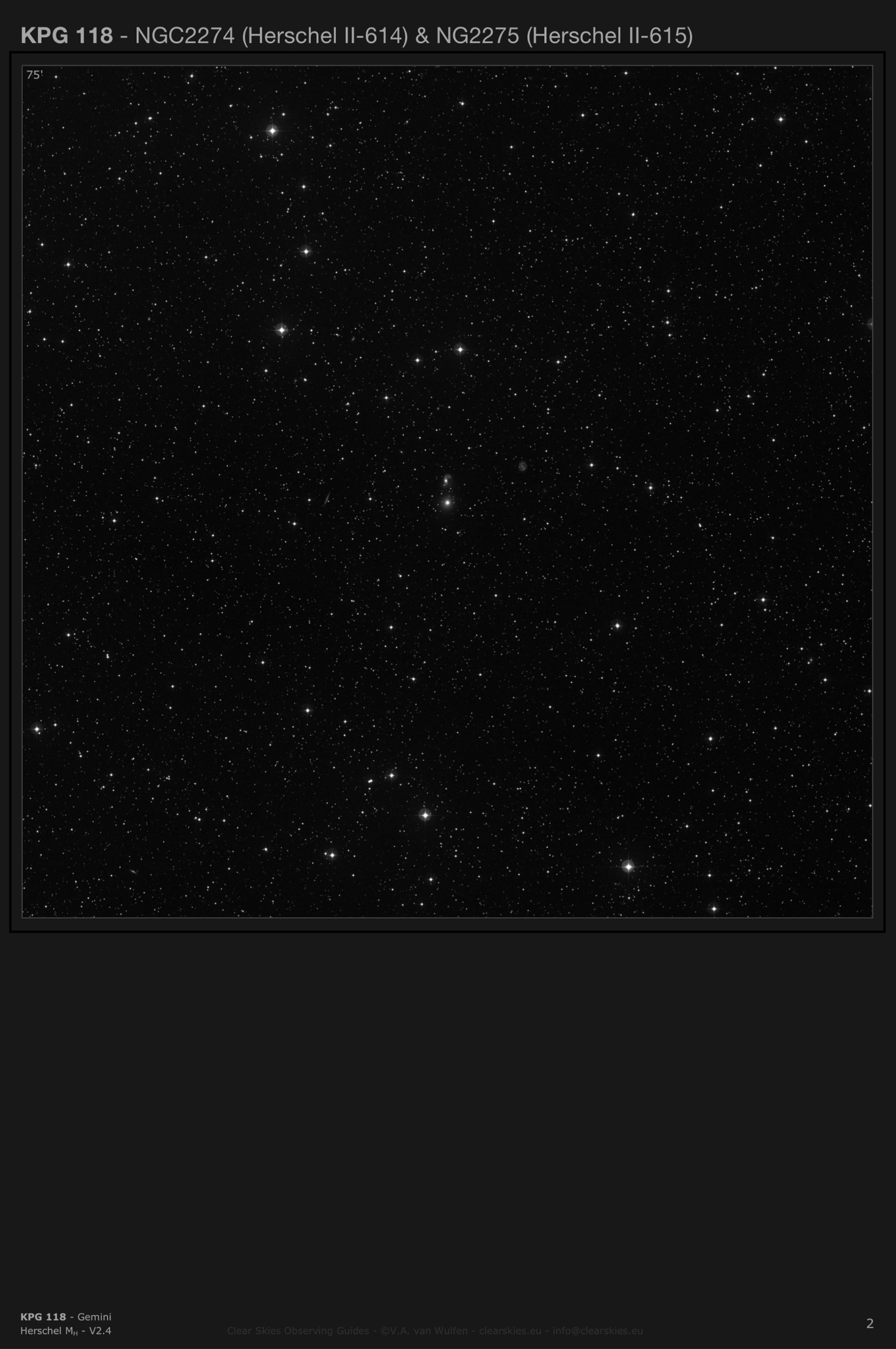 Galaxy group Vorontsov-Vel'yaminov (KPG 118) in Gemini Galaxy group Vorontsov-Vel'yaminov (KPG 118) in Gemini