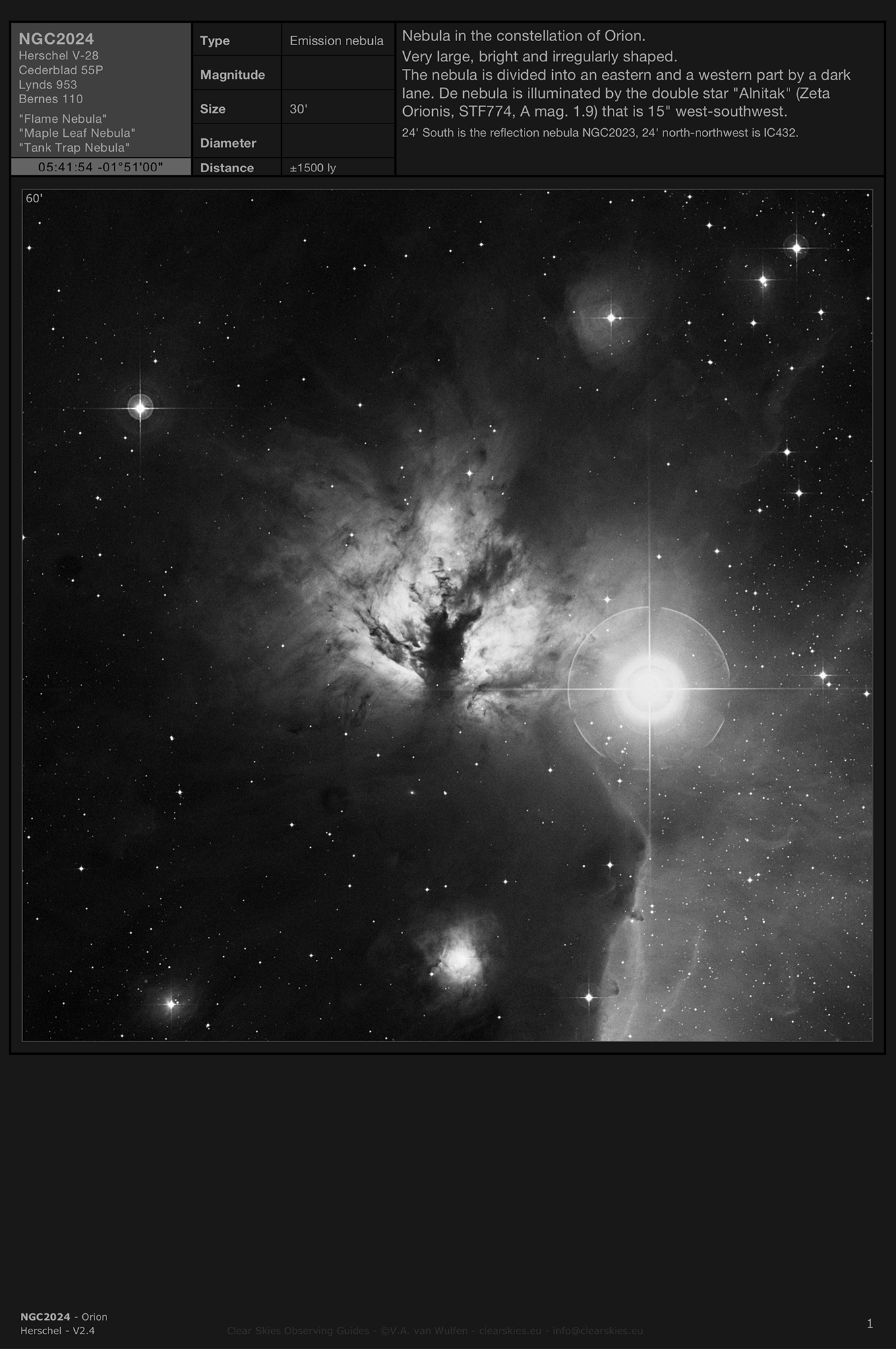 Reflection nebula Dorschner-Gurtler 65, Dorschner-Gurtler 67 & Dorschner-Gurtler 71 in Orion Reflection nebula Dorschner-Gurtler 65, Dorschner-Gurtler 67 & Dorschner-Gurtler 71 in Orion