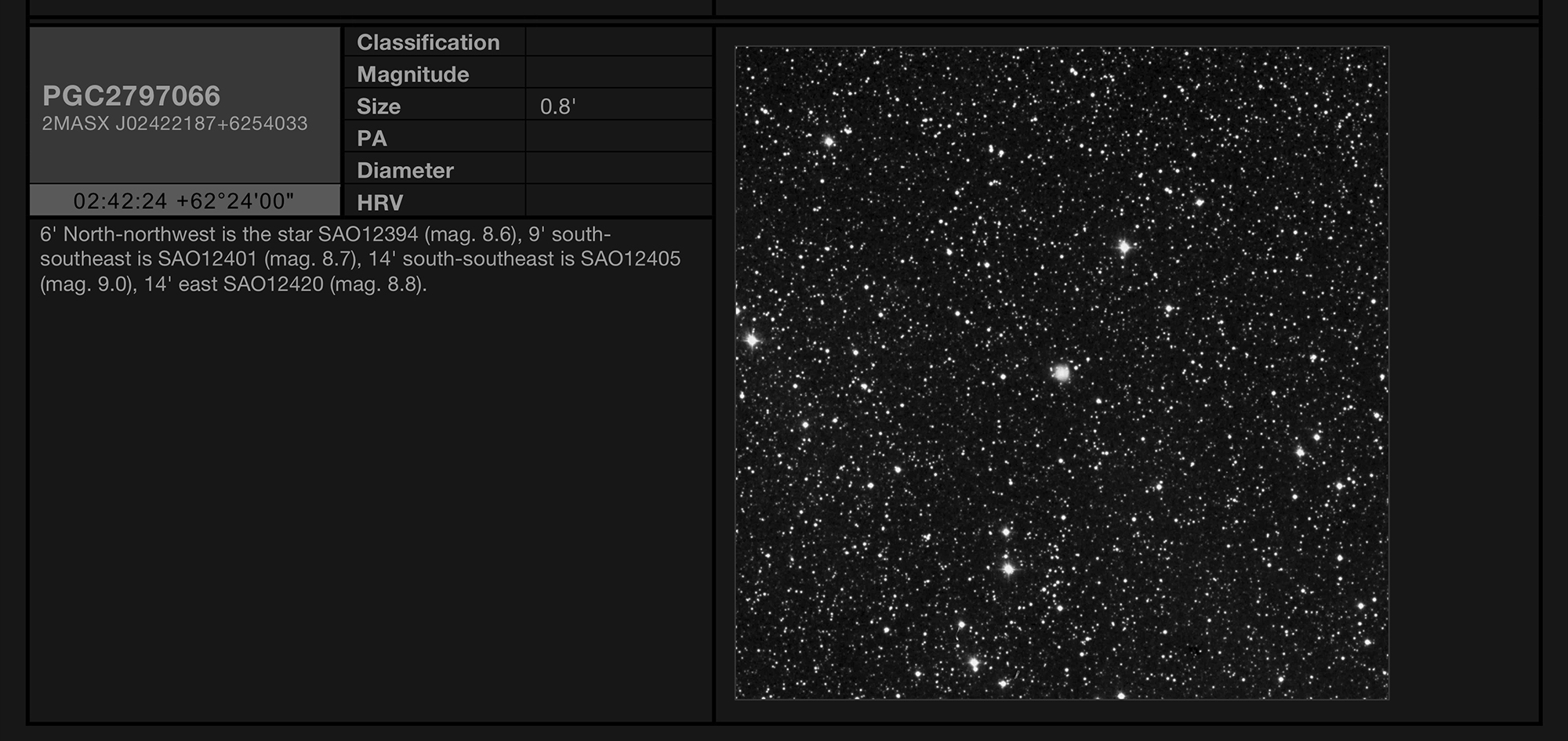 Galaxy PGC2796995 in Cassiopeia Galaxy PGC2796995 in Cassiopeia