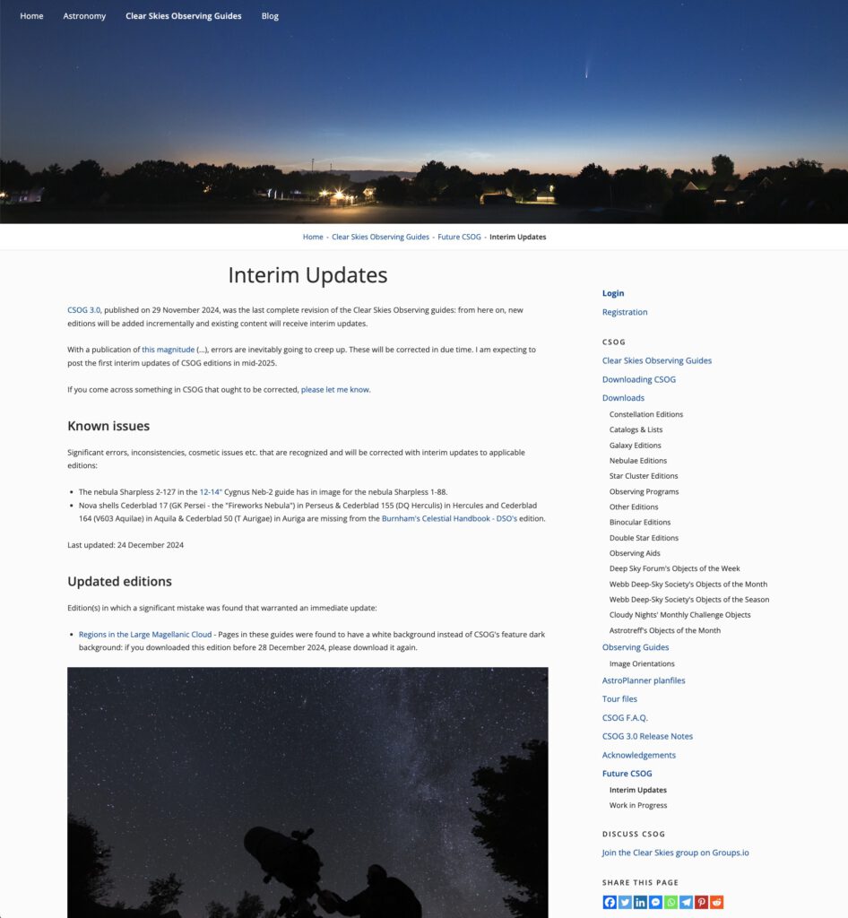 CSOG - Future CSOG - Interim Updates