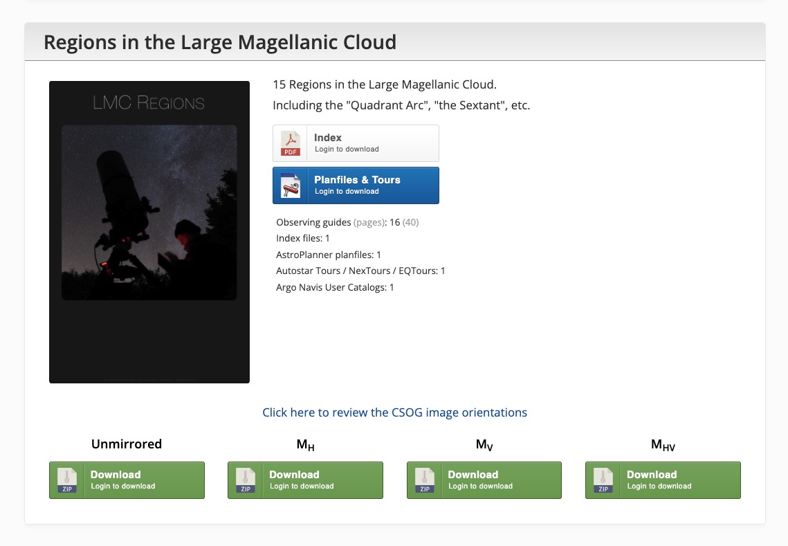 CSOG Downloads - Other Editions - Region in the Large Magellanic Cloud