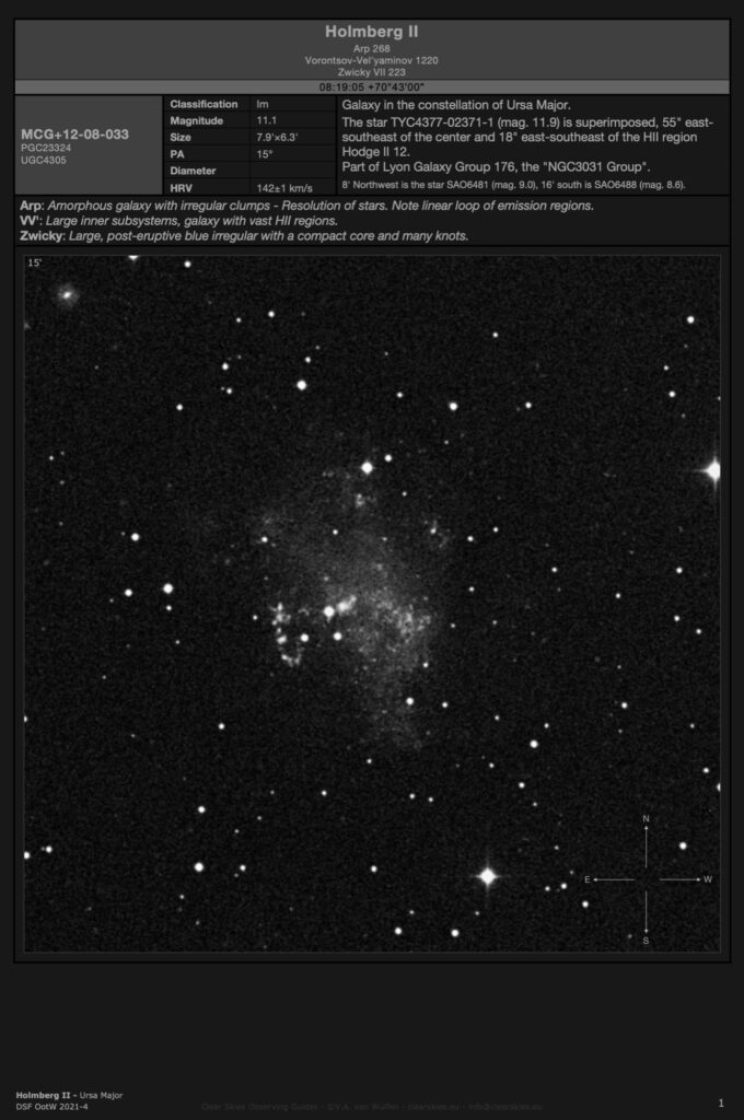 Galaxy Holmberg II (Arp 268) in Ursa Major