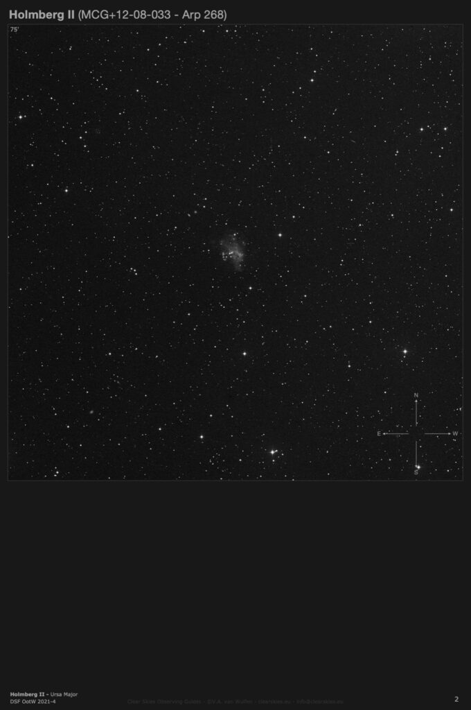 Galaxy Holmberg II (Arp 268) in Ursa Major