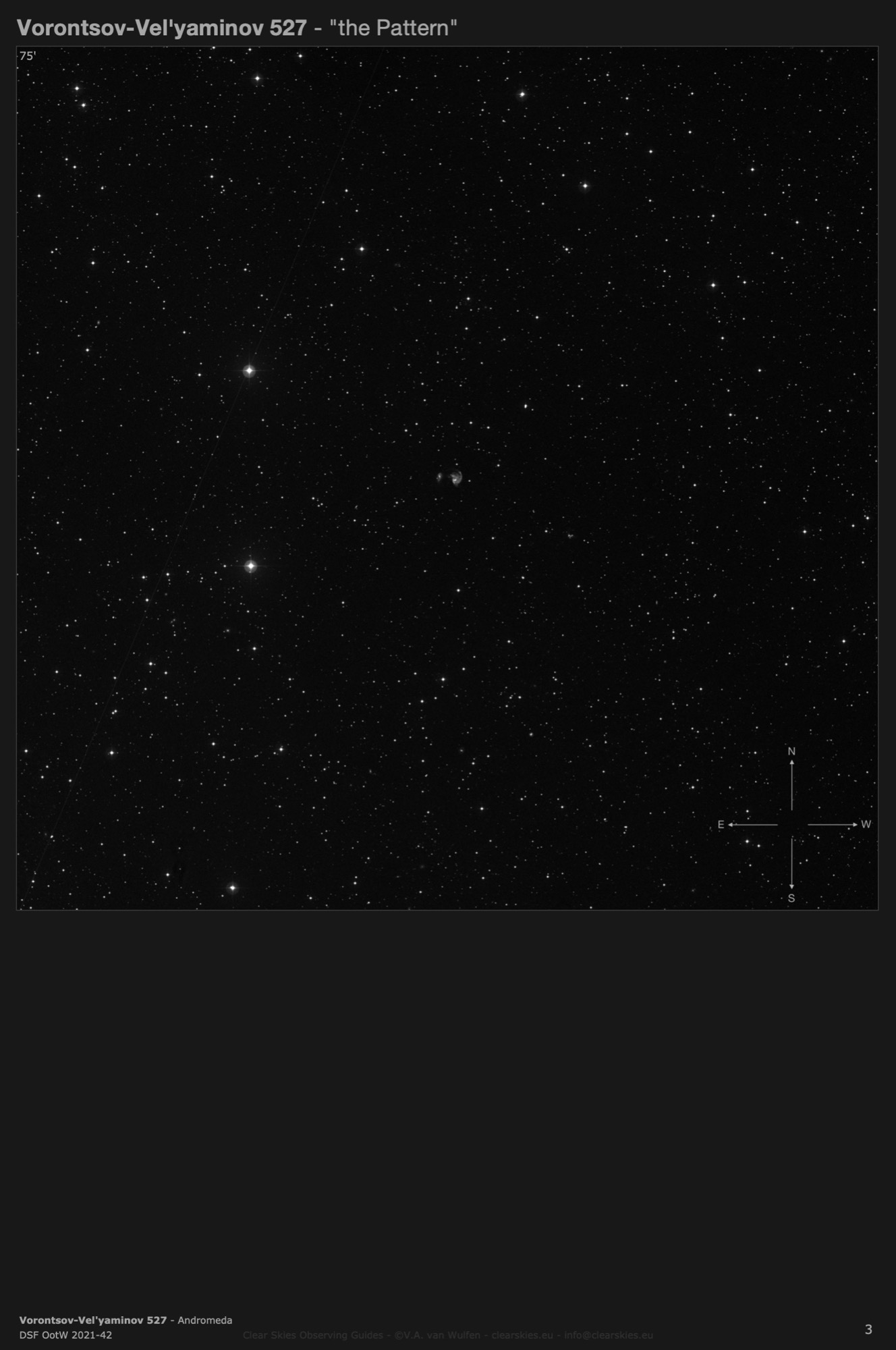 Galaxies NGC218 & MCG+06-02-017 (Vorontsov-Vel'yaminov 527) - "the Pattern" in Andromeda Galaxies NGC218 & MCG+06-02-017 (Vorontsov-Vel'yaminov 527) - "the Pattern" in Andromeda