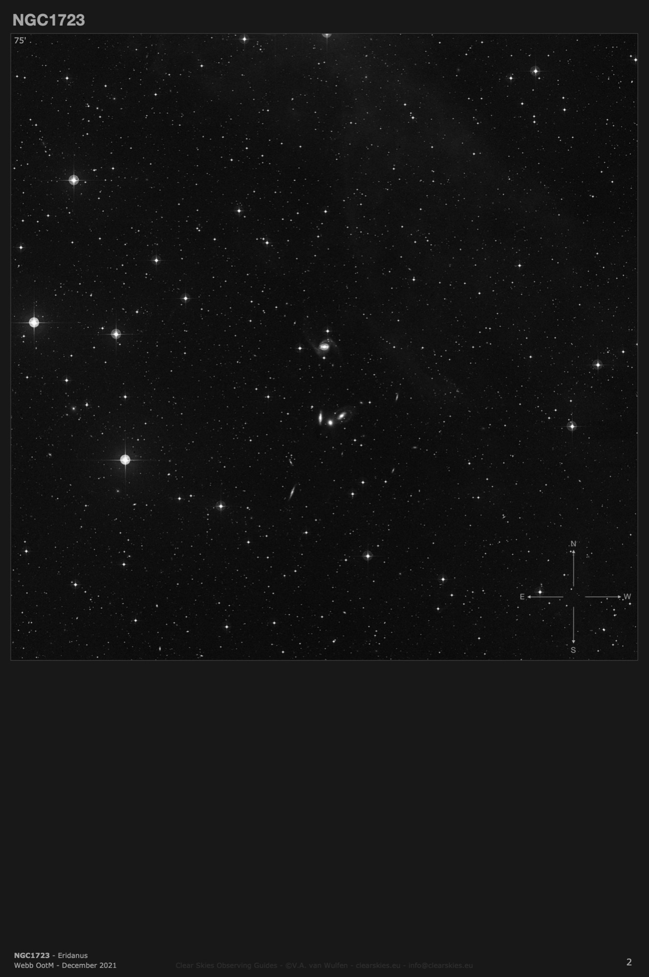 Galaxy NGC1723 in Eridanus Galaxy NGC1723 in Eridanus