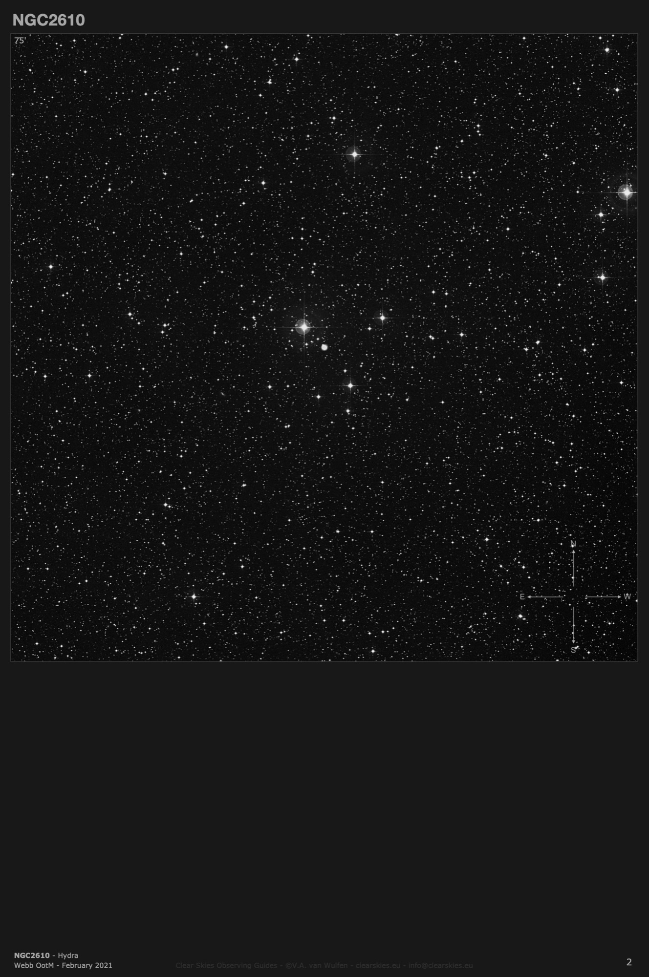Planetary nebula NGC2610 in Hydra Planetary nebula NGC2610 in Hydra