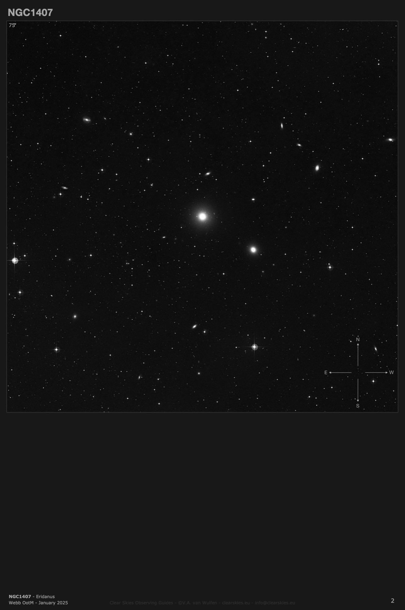 NGC1407 in Eridanus NGC1407 in Eridanus