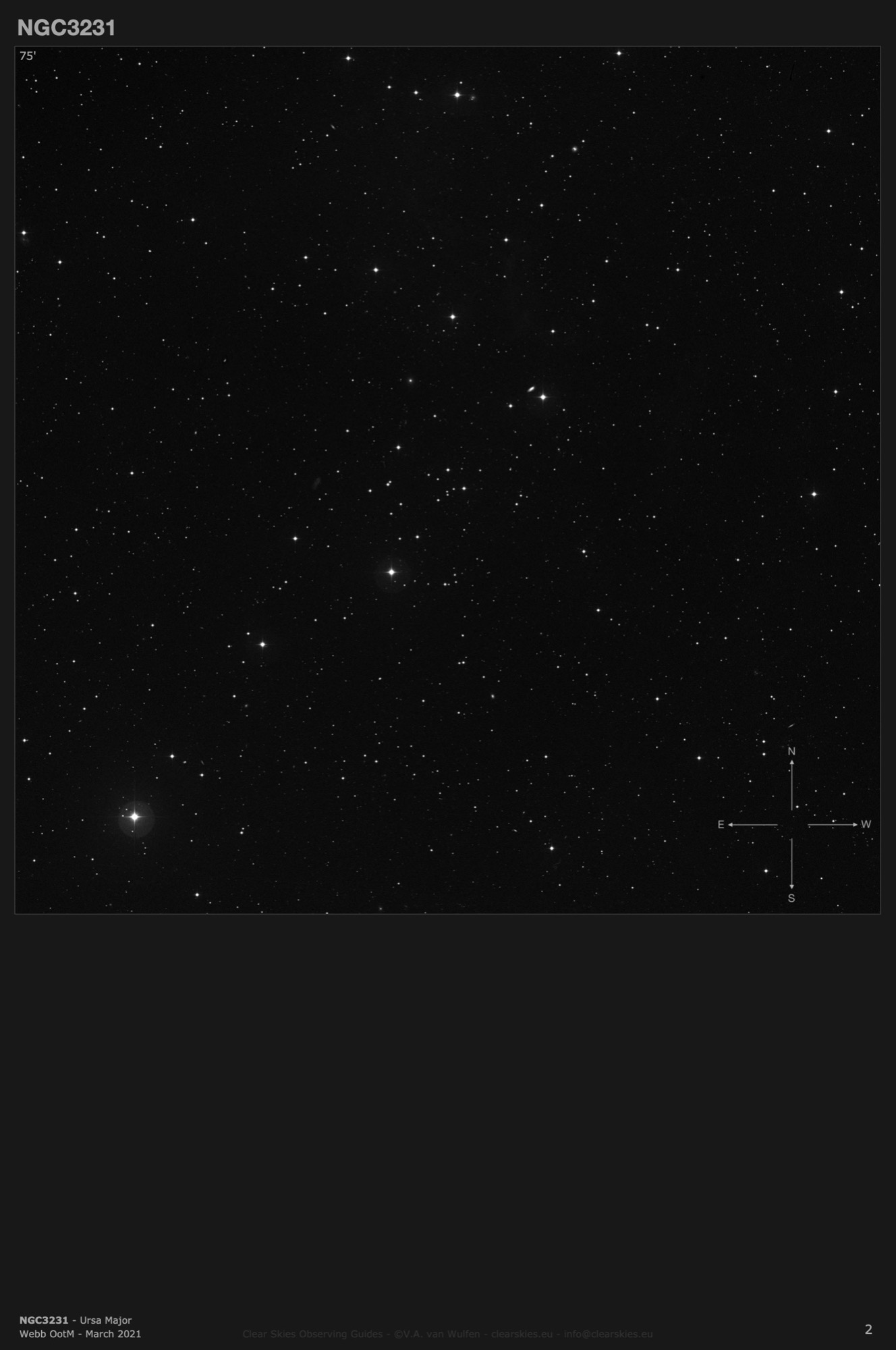Asterism NGC3231 in Ursa Major Asterism NGC3231 in Ursa Major