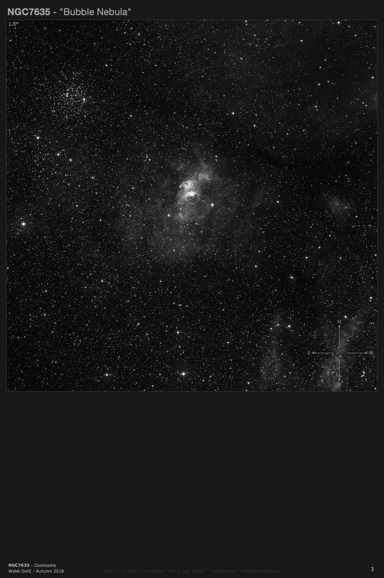 Emission nebula NGC7635 - the "Bubble Nebula" in Cassiopeia Emission nebula NGC7635 - the "Bubble Nebula" in Cassiopeia