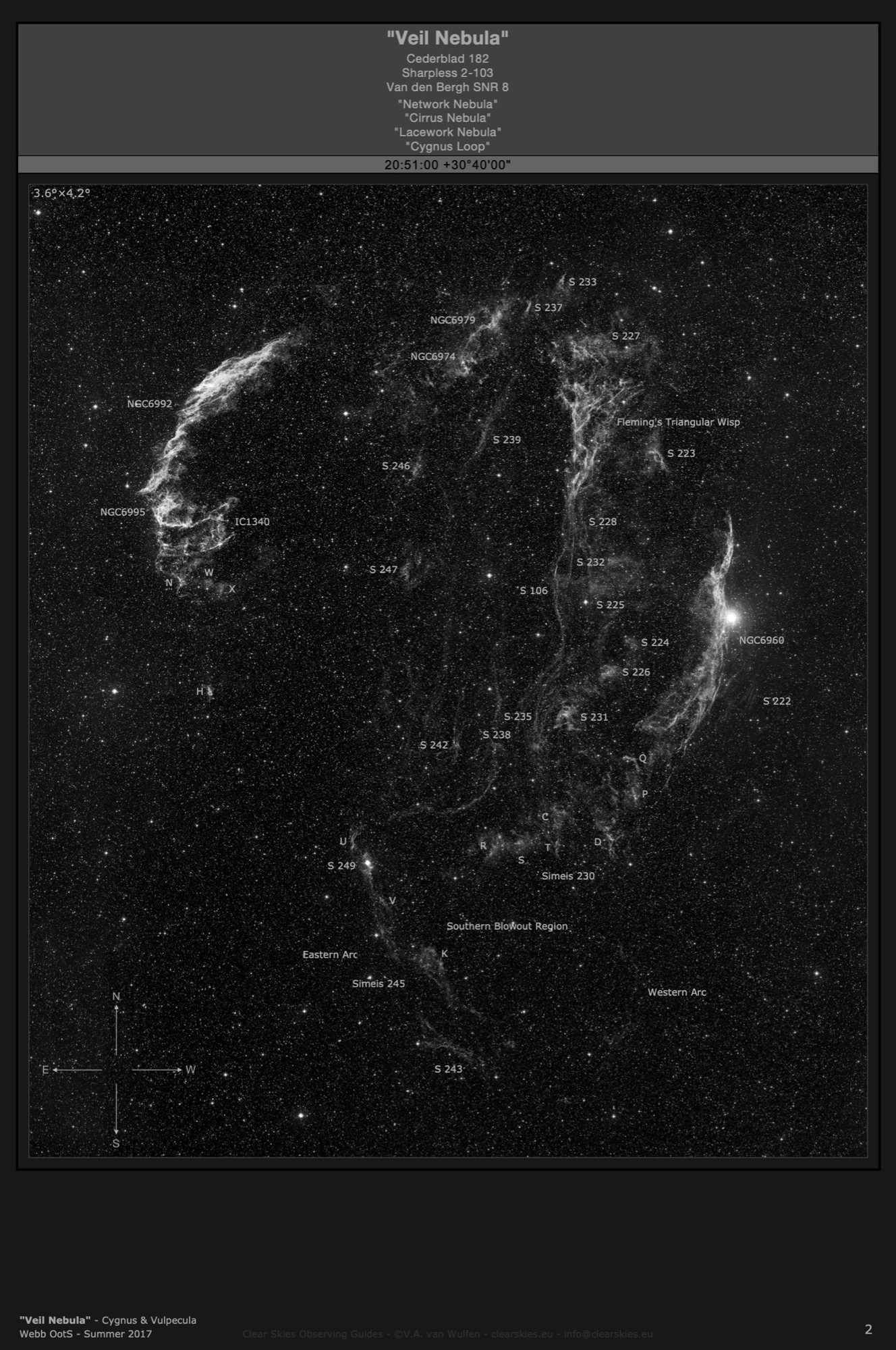 Supernova remnant the "Veil Nebula" in Cygnus & Vulpecula Supernova remnant the "Veil Nebula" in Cygnus & Vulpecula