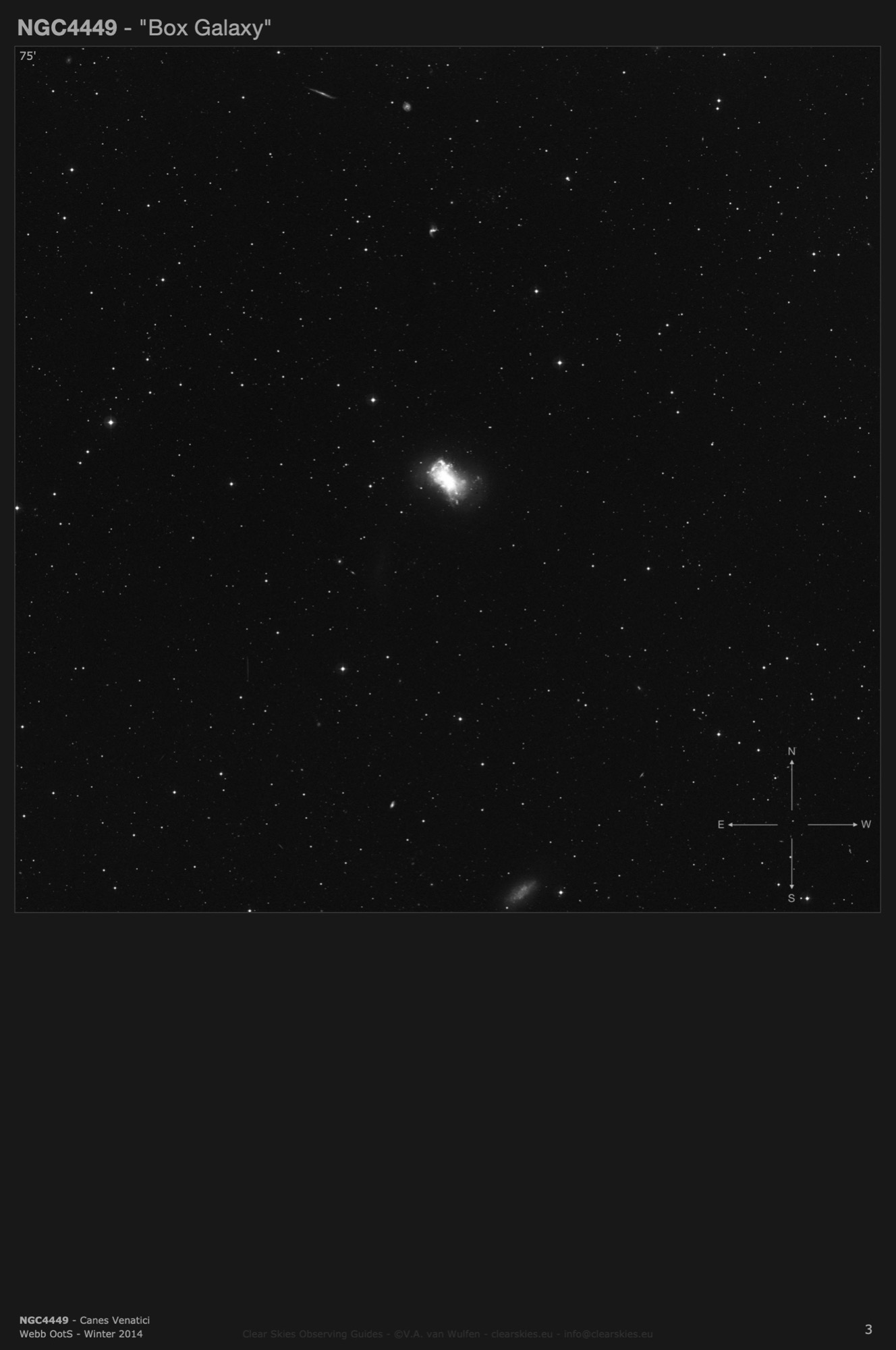 Galaxy NGC4449 - the "Box Galaxy" in Canes Venatici Galaxy NGC4449 - the "Box Galaxy" in Canes Venatici