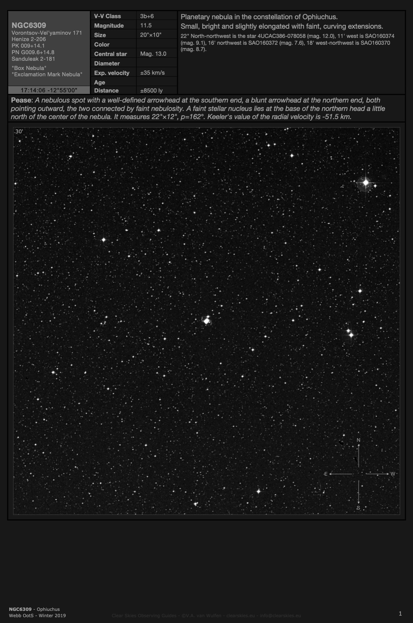Planetary nebula NGC6309 - the "Box Nebula" in Ophiuchus Planetary nebula NGC6309 - the "Box Nebula" in Ophiuchus