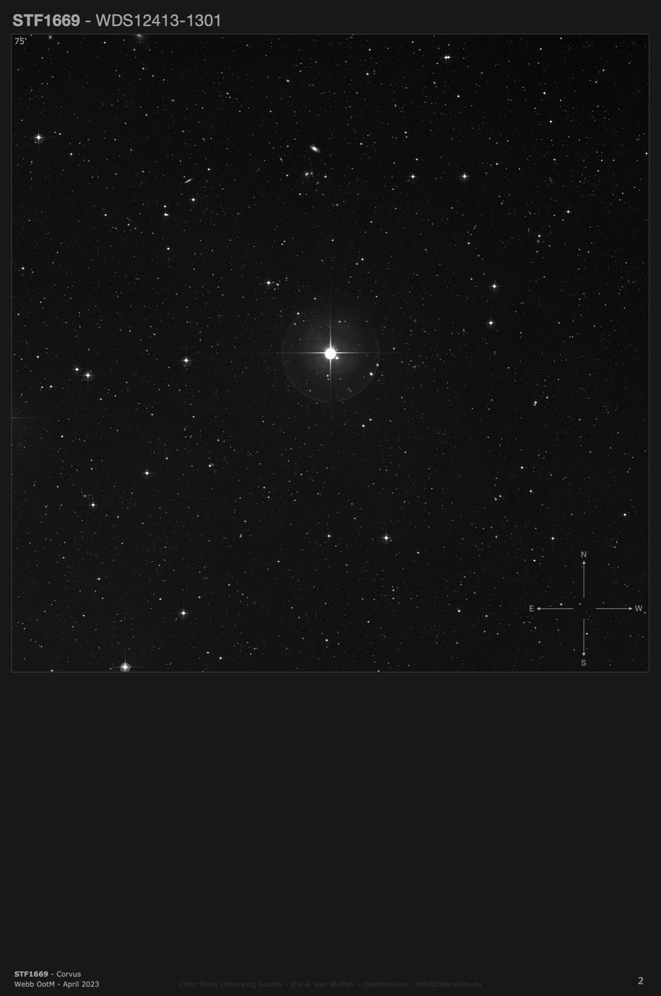 STF1669 (WDS12413-1301) in Corvus STF1669 (WDS12413-1301) in Corvus