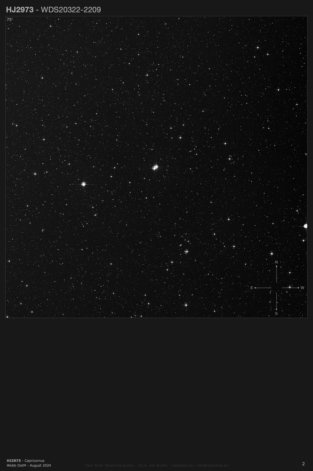 HJ2973 (WDS20322-2209) in Capricornus HJ2973 (WDS20322-2209) in Capricornus