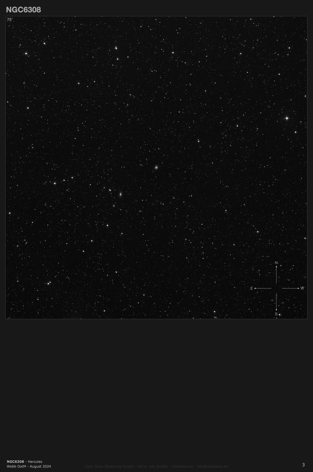 Galaxy NGC6308 in Hercules Galaxy NGC6308 in Hercules