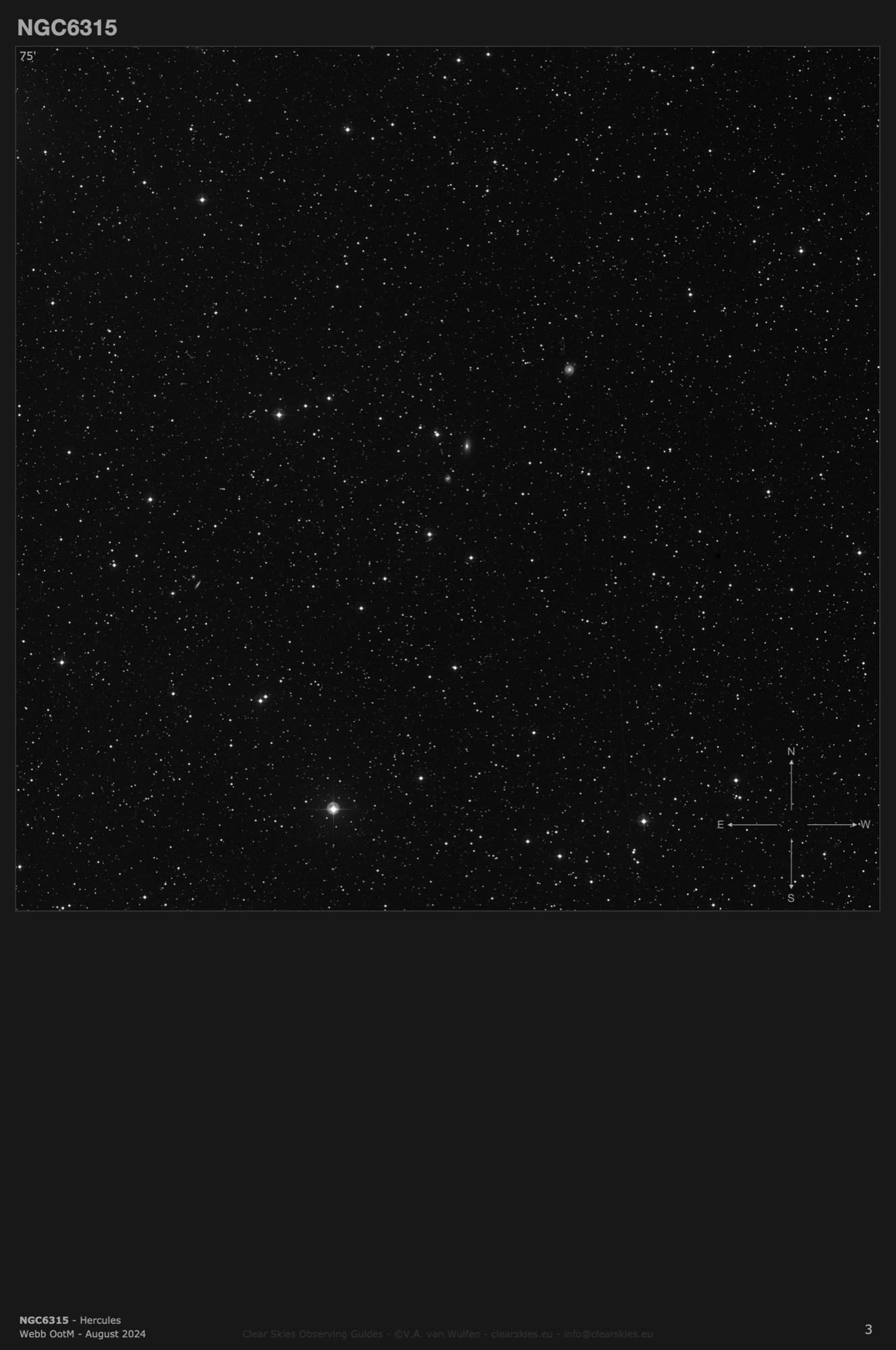 Galaxy NGC6315 in Hercules Galaxy NGC6315 in Hercules