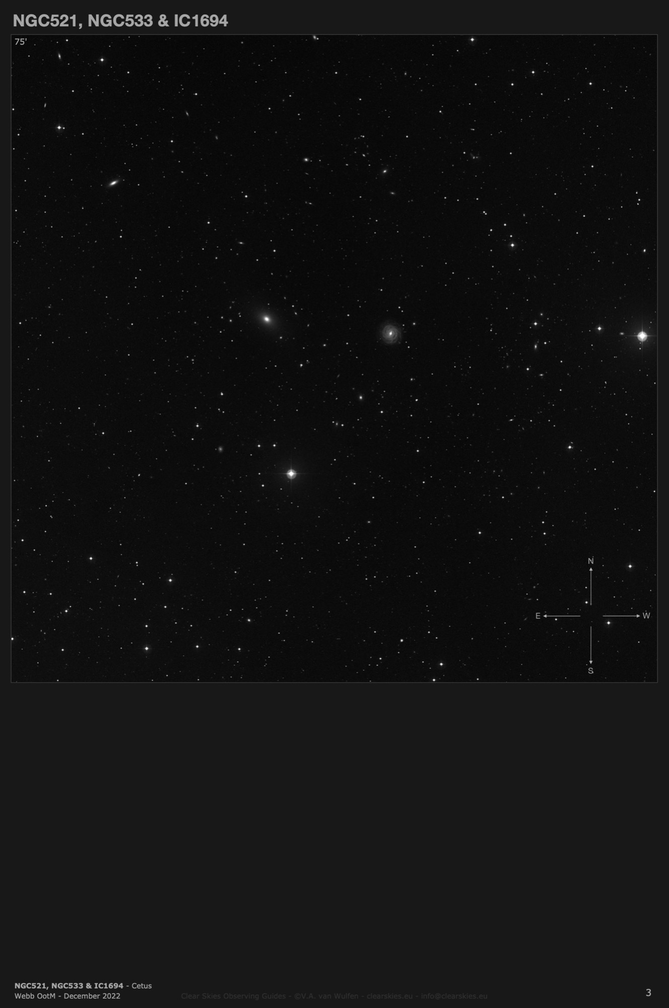 Galaxy group NGC521, NGC533 & IC1694 in Cetus Galaxy group NGC521, NGC533 & IC1694 in Cetus
