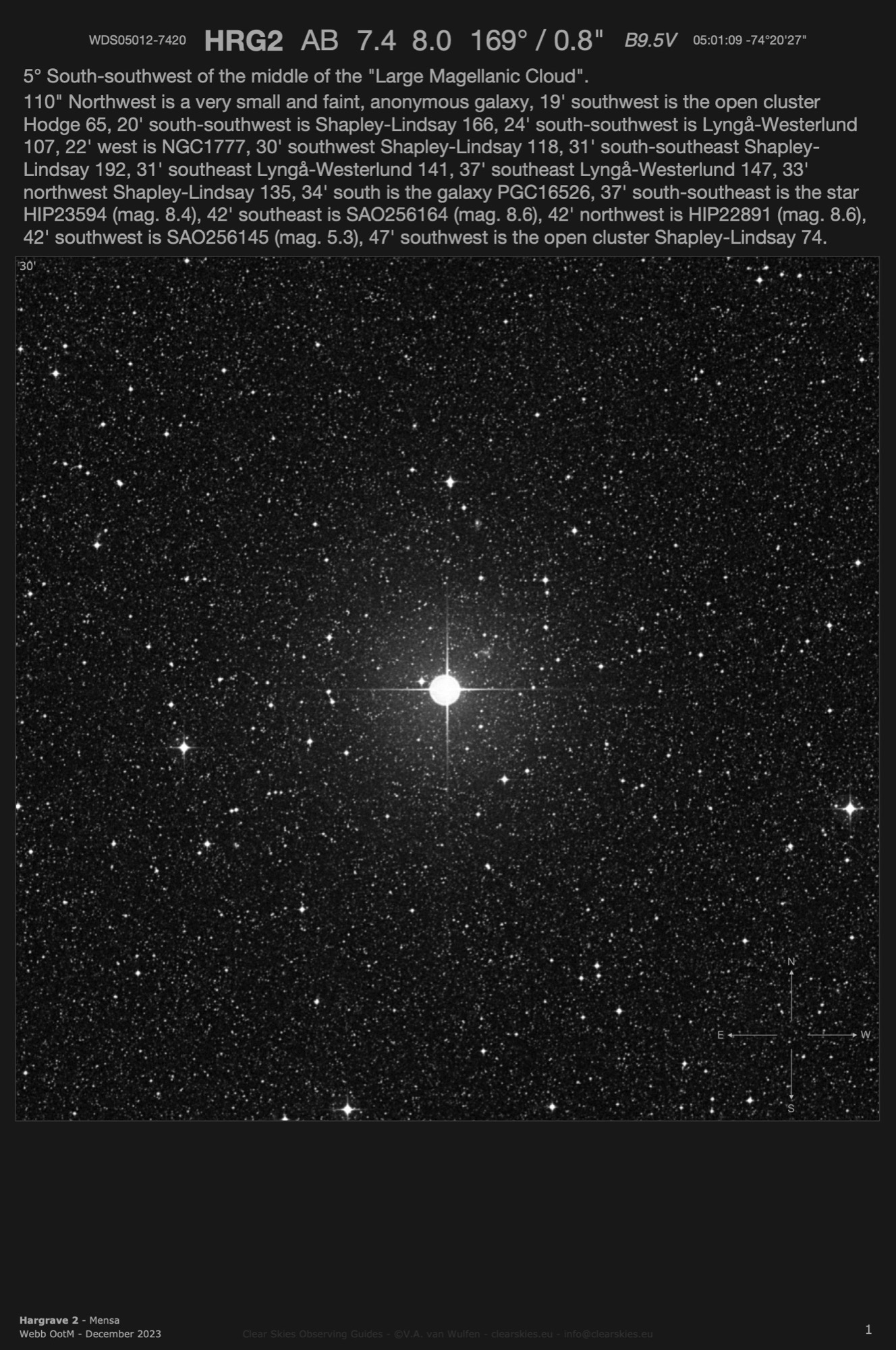 Hargrave 2 (WDS05012-7420) in Mensa Hargrave 2 (WDS05012-7420) in Mensa
