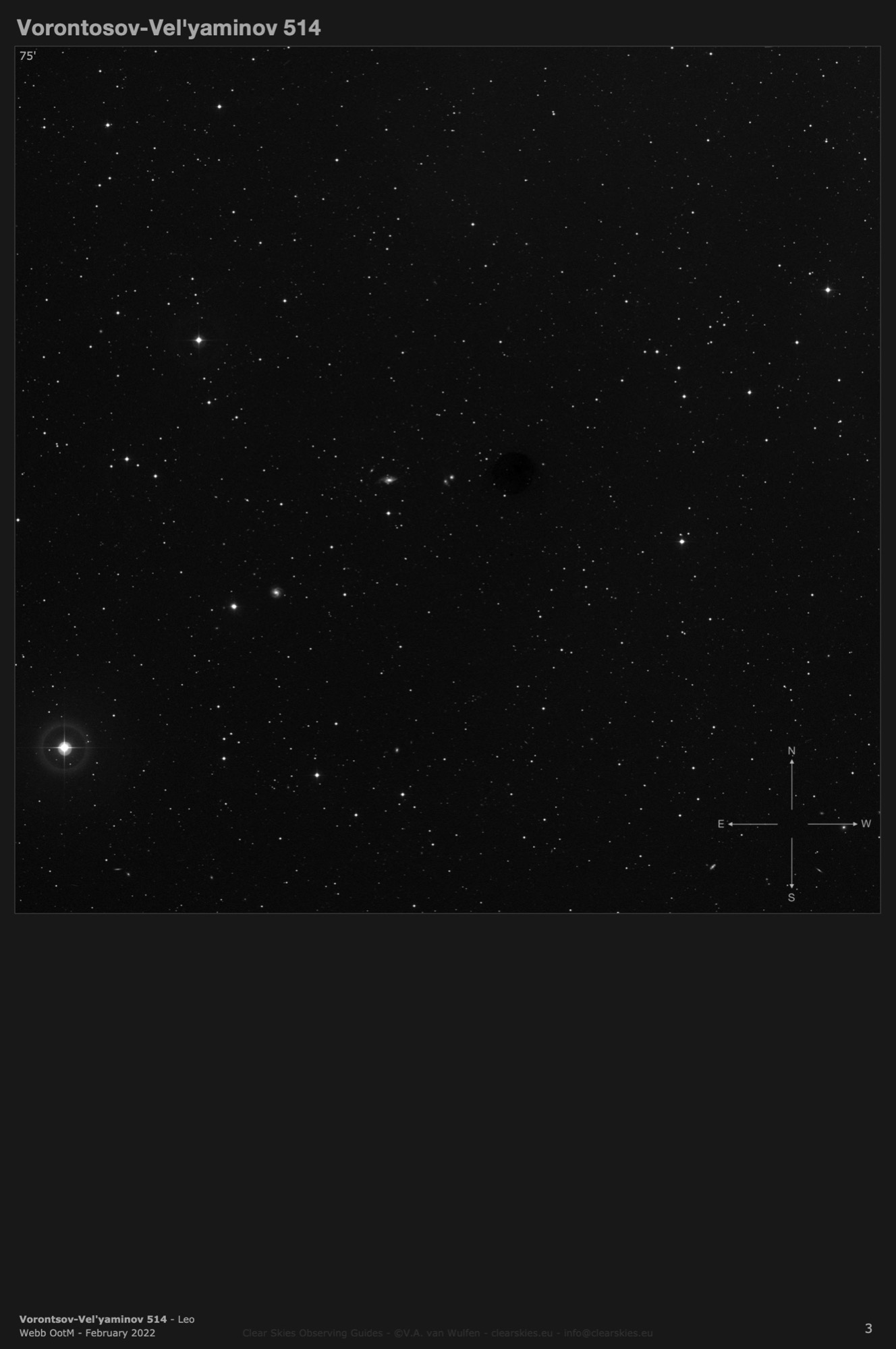 Galaxy pair Vorontsov-Vel'yaminov 514 (NGC3349 & PGC2800694) in Leo Galaxy pair Vorontsov-Vel'yaminov 514 (NGC3349 & PGC2800694) in Leo