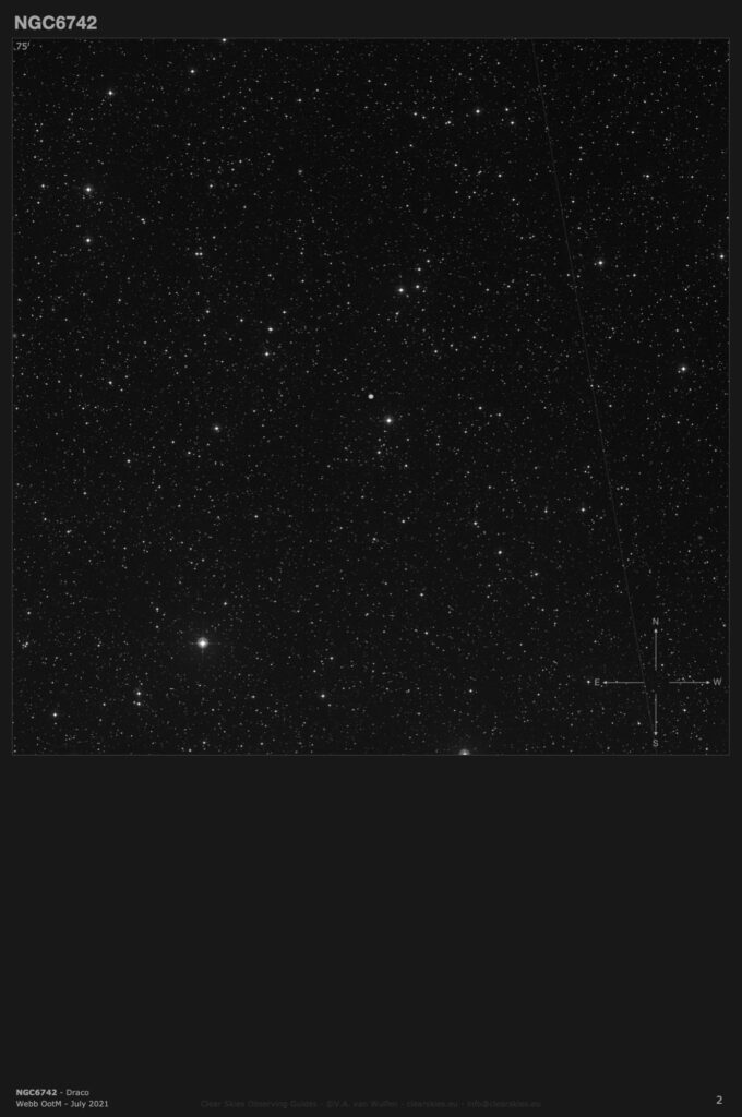 Planetary nebula NGC6742 in Draco Planetary nebula NGC6742 in Draco