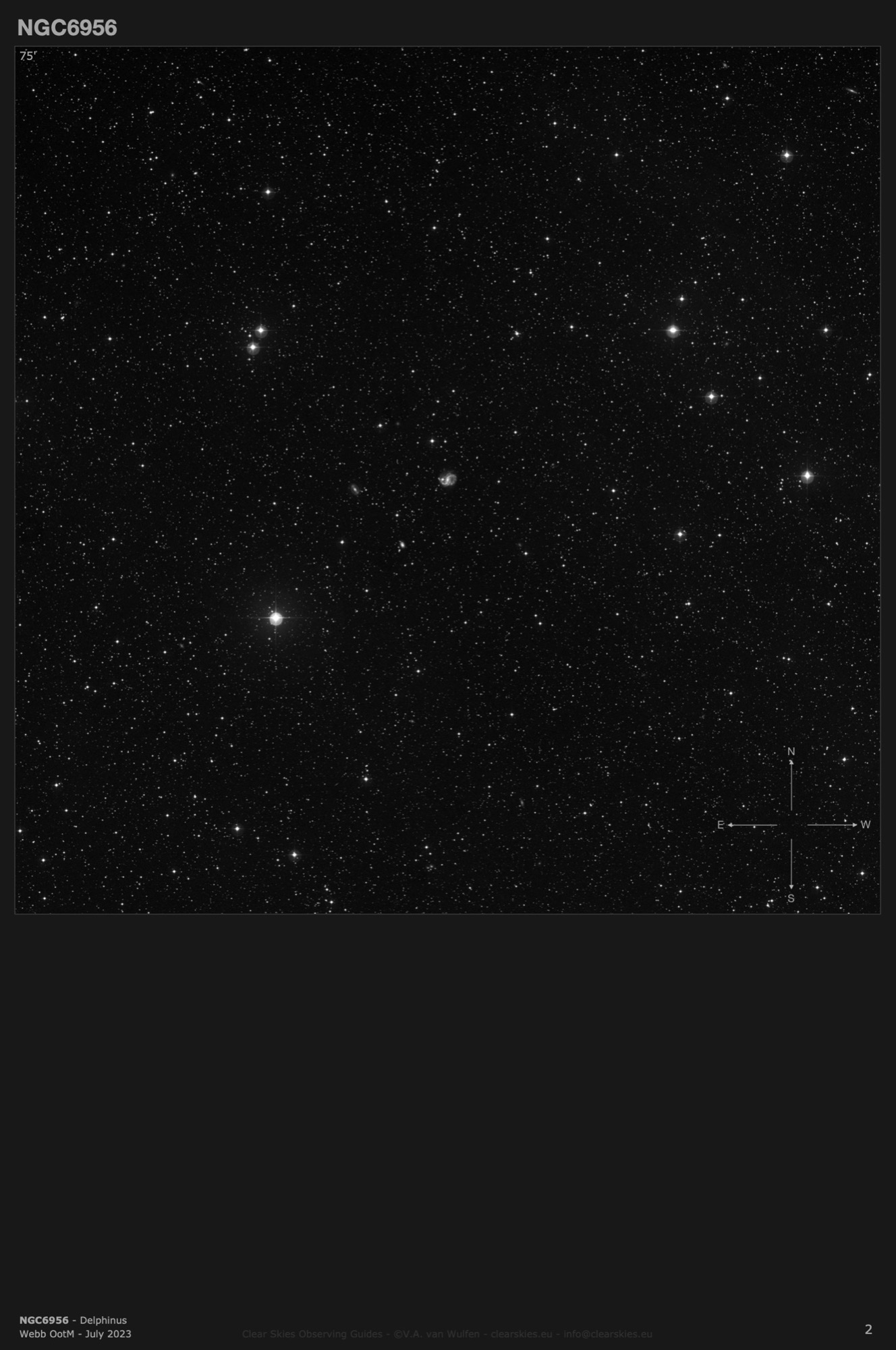 Galaxy NGC6956 in Delphinus Galaxy NGC6956 in Delphinus