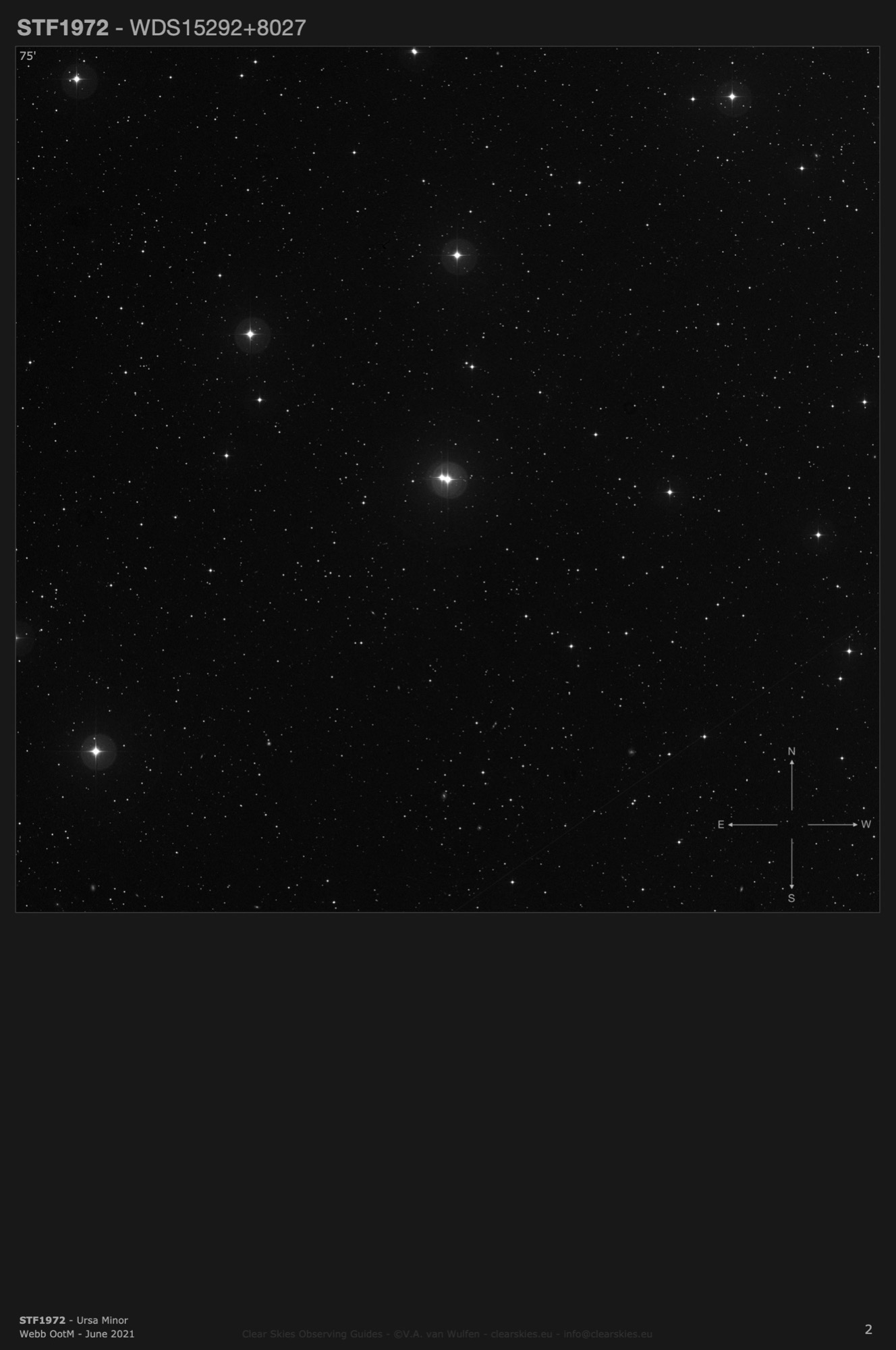 STF1972 (WDS15292+8027) in Ursa Minor STF1972 (WDS15292+8027) in Ursa Minor