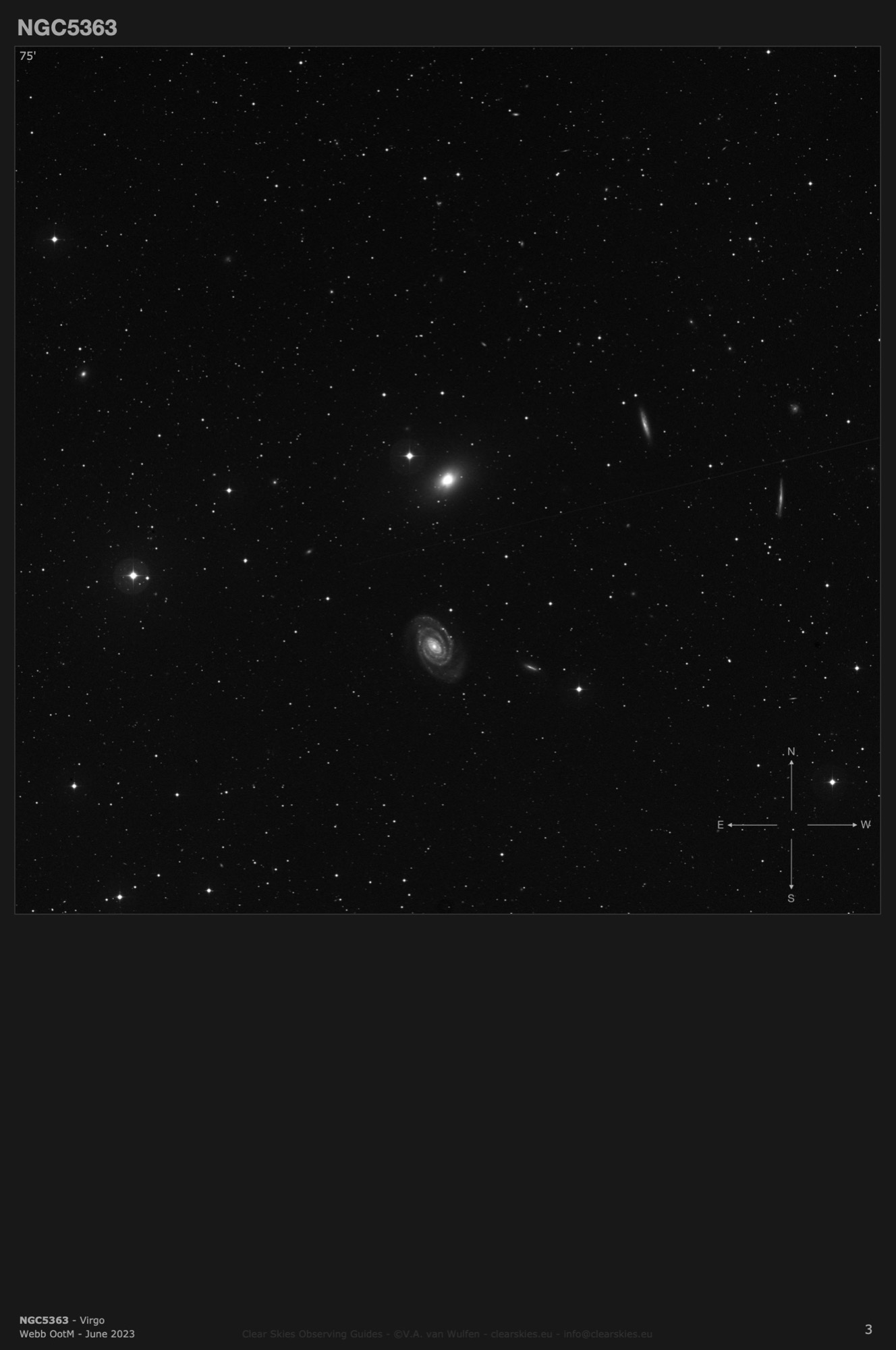 Galaxy NGC5363 in Virgo Galaxy NGC5363 in Virgo