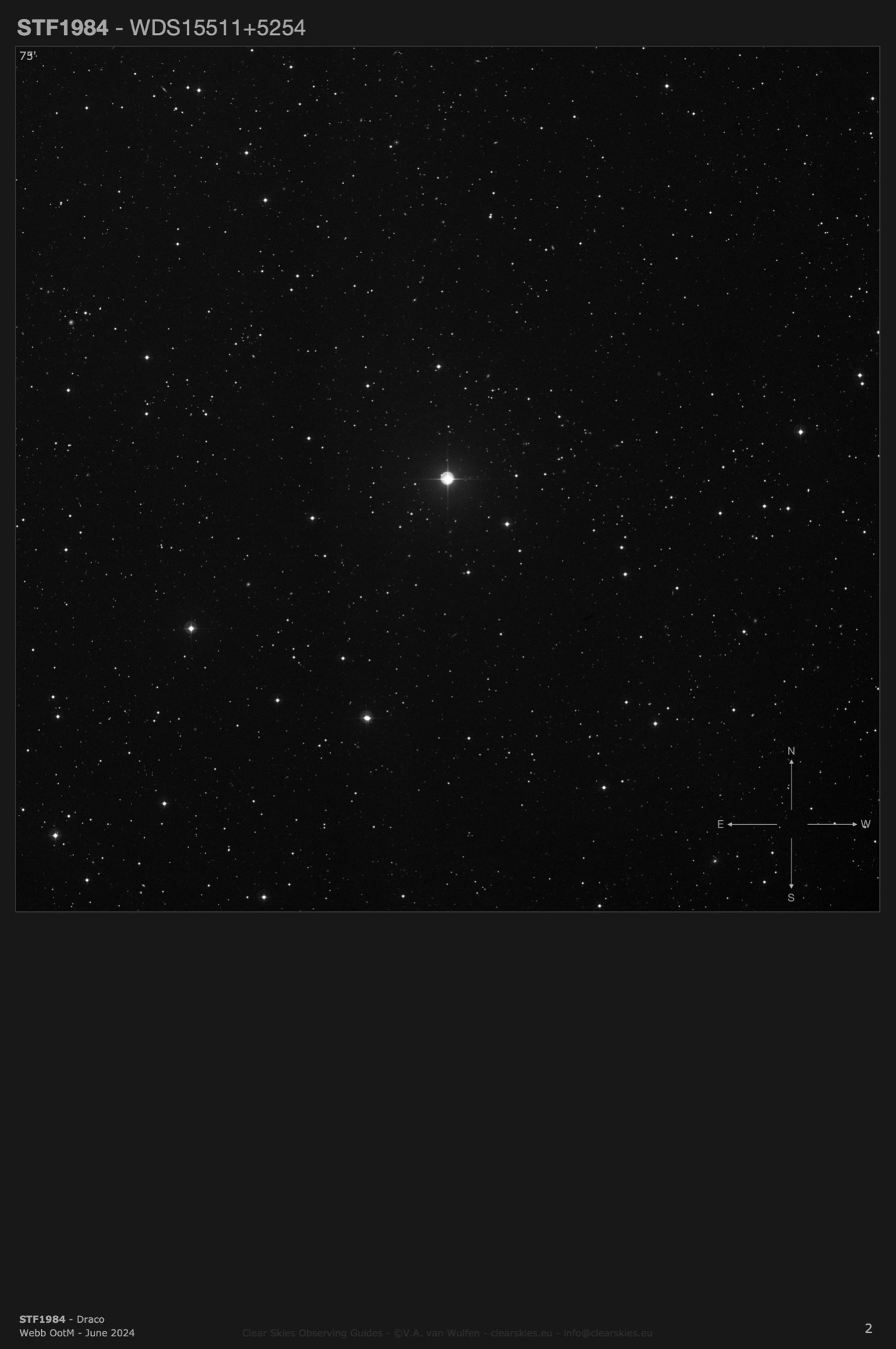 STF1984 (WDS15511+5254) in Draco STF1984 (WDS15511+5254) in Draco