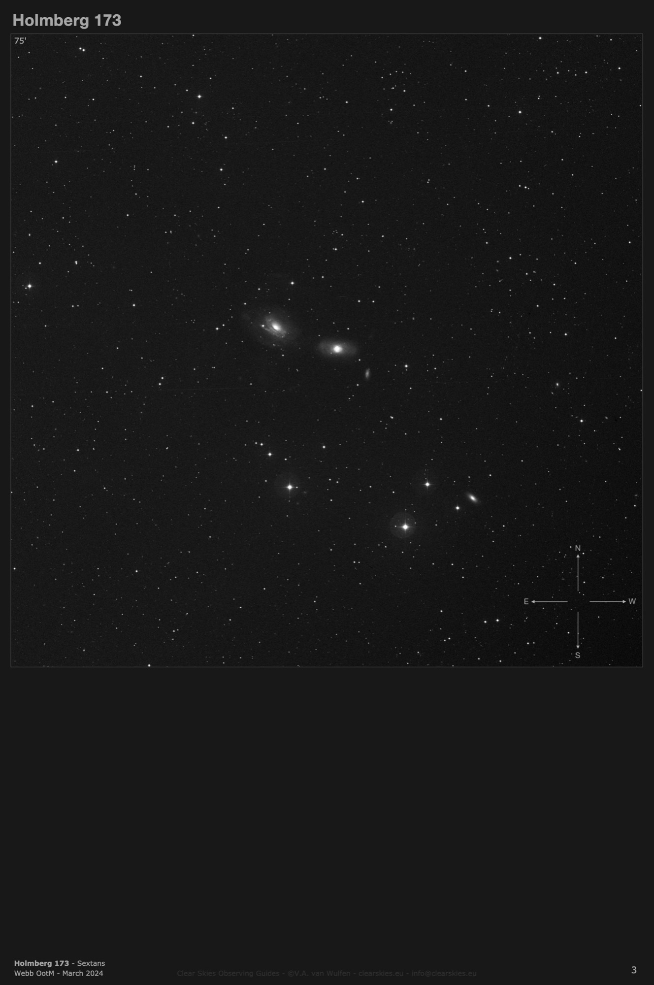 Galaxy group Holmberg 173 in Sextans Galaxy group Holmberg 173 in Sextans