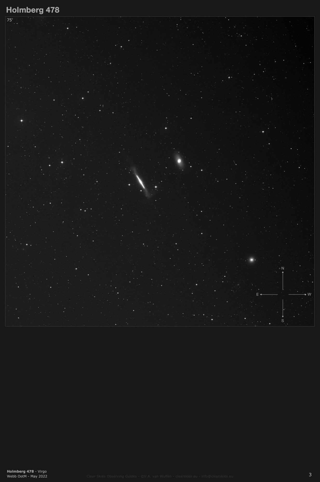 Galaxy pair Holmberg 478 (NGC4762 & NGC4754) in Virgo Galaxy pair Holmberg 478 (NGC4762 & NGC4754) in Virgo