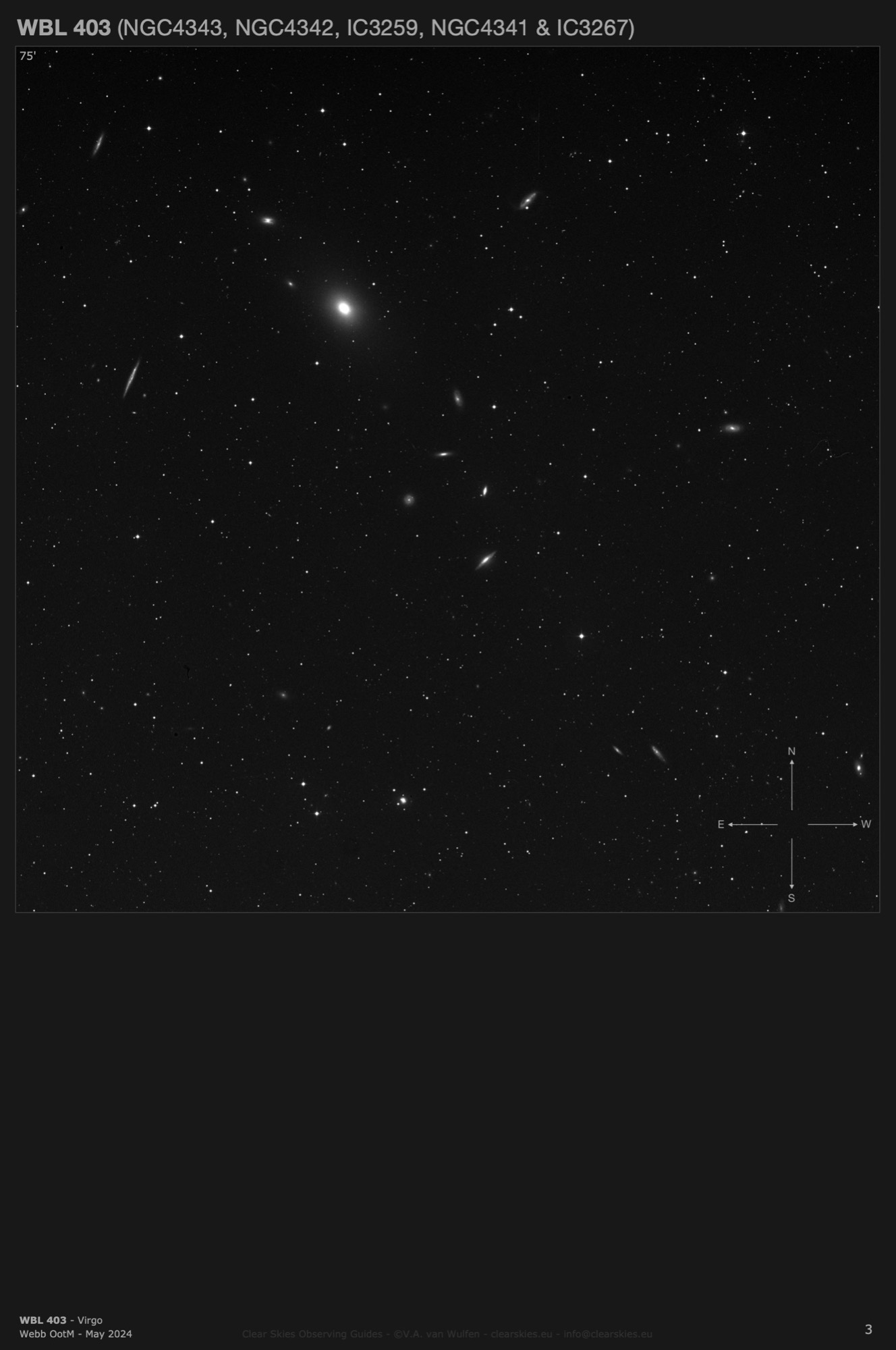 Galaxy cluster WBL 403 in Virgo Galaxy cluster WBL 403 in Virgo