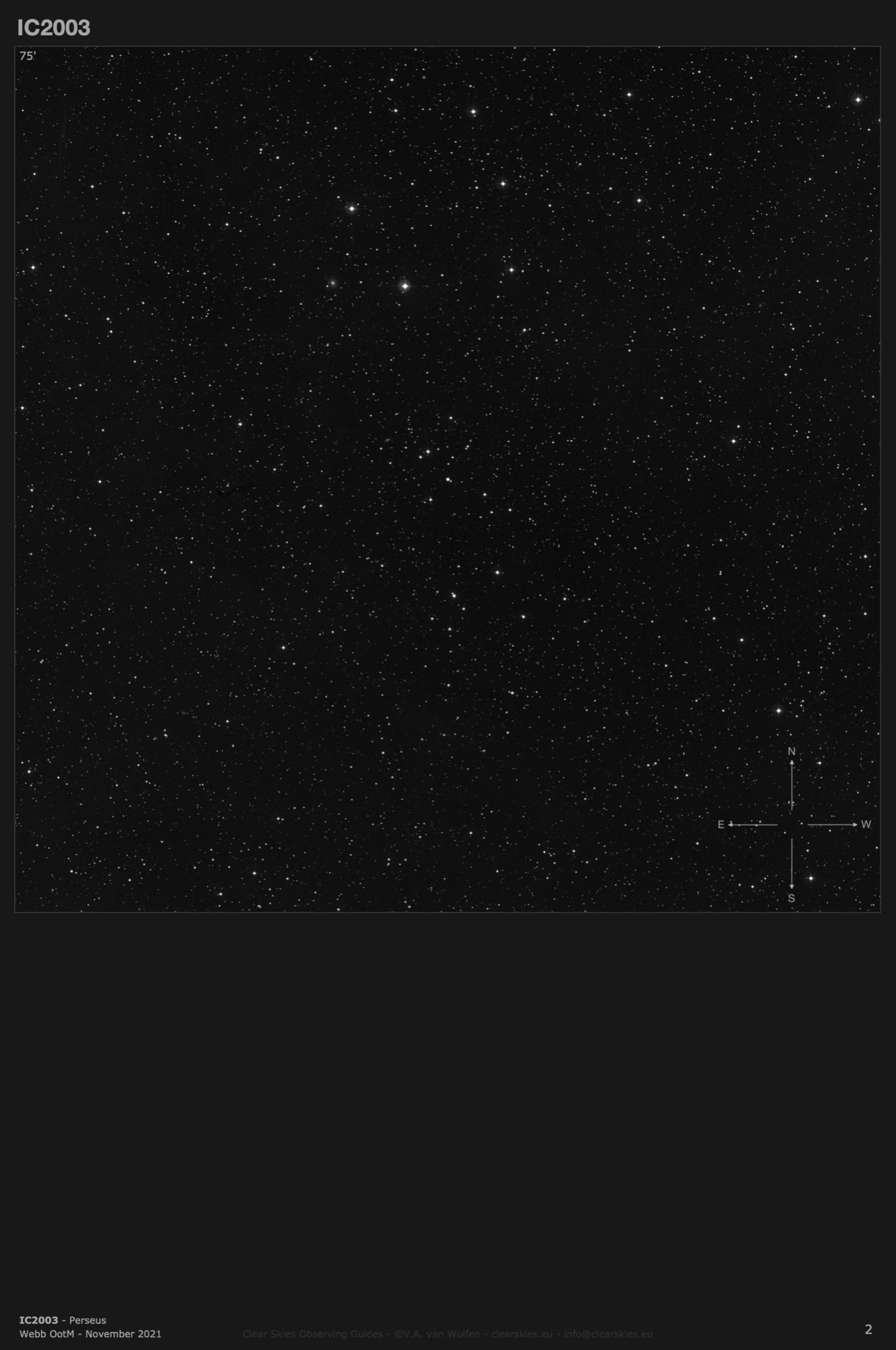 Planetary nebula IC2003 in Perseus Planetary nebula IC2003 in Perseus