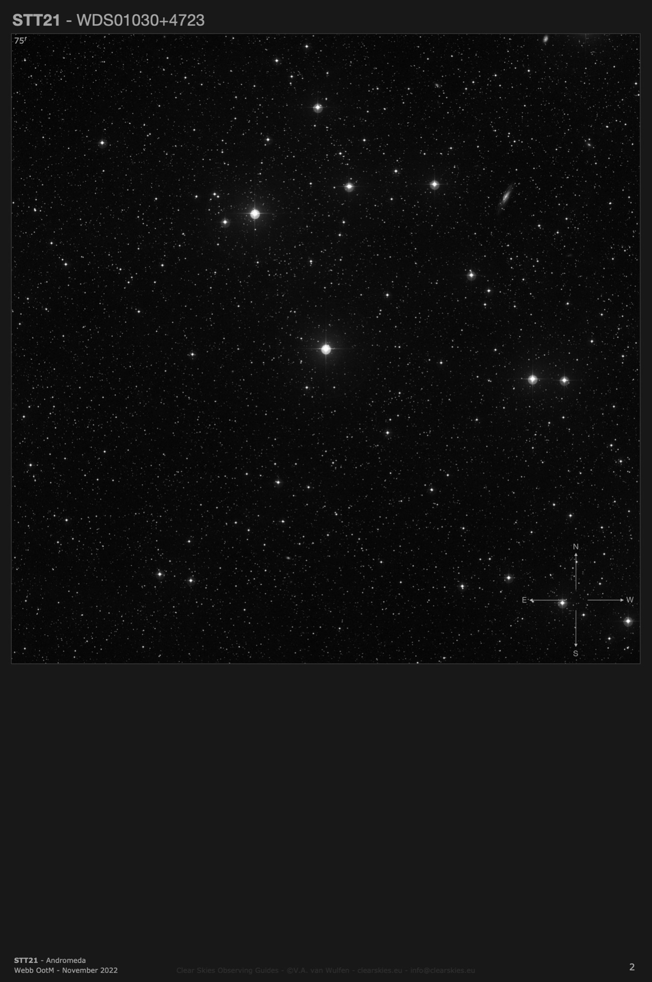 STT21 (WDS01030+4723) in Andromeda STT21 (WDS01030+4723) in Andromeda