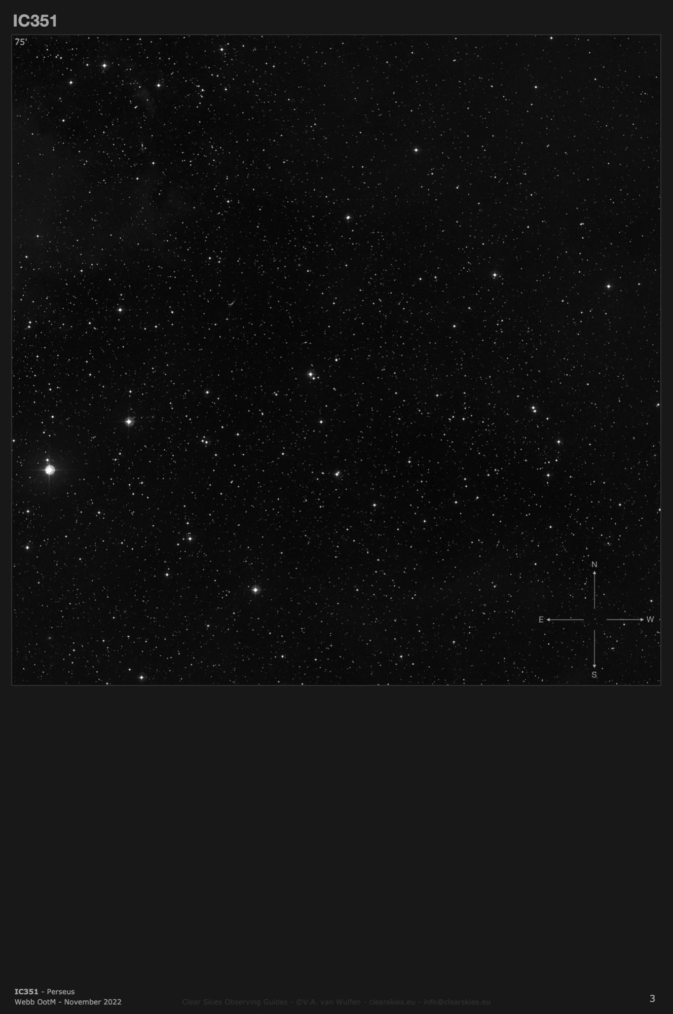 Planetary nebula IC351 in Perseus Planetary nebula IC351 in Perseus
