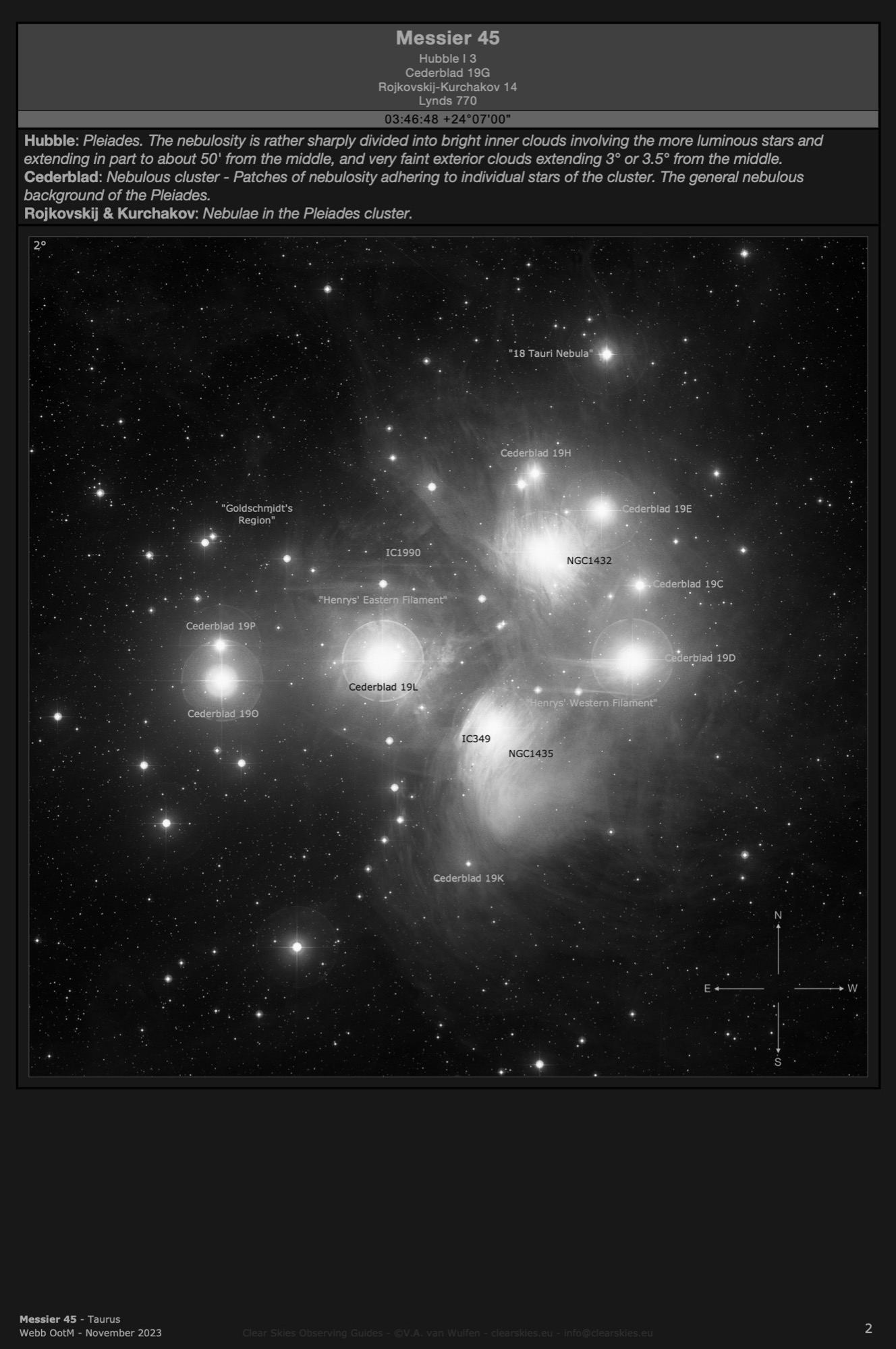 Open cluster Messier 45 - "the Pleiades" in Taurus Open cluster Messier 45 - "the Pleiades" in Taurus