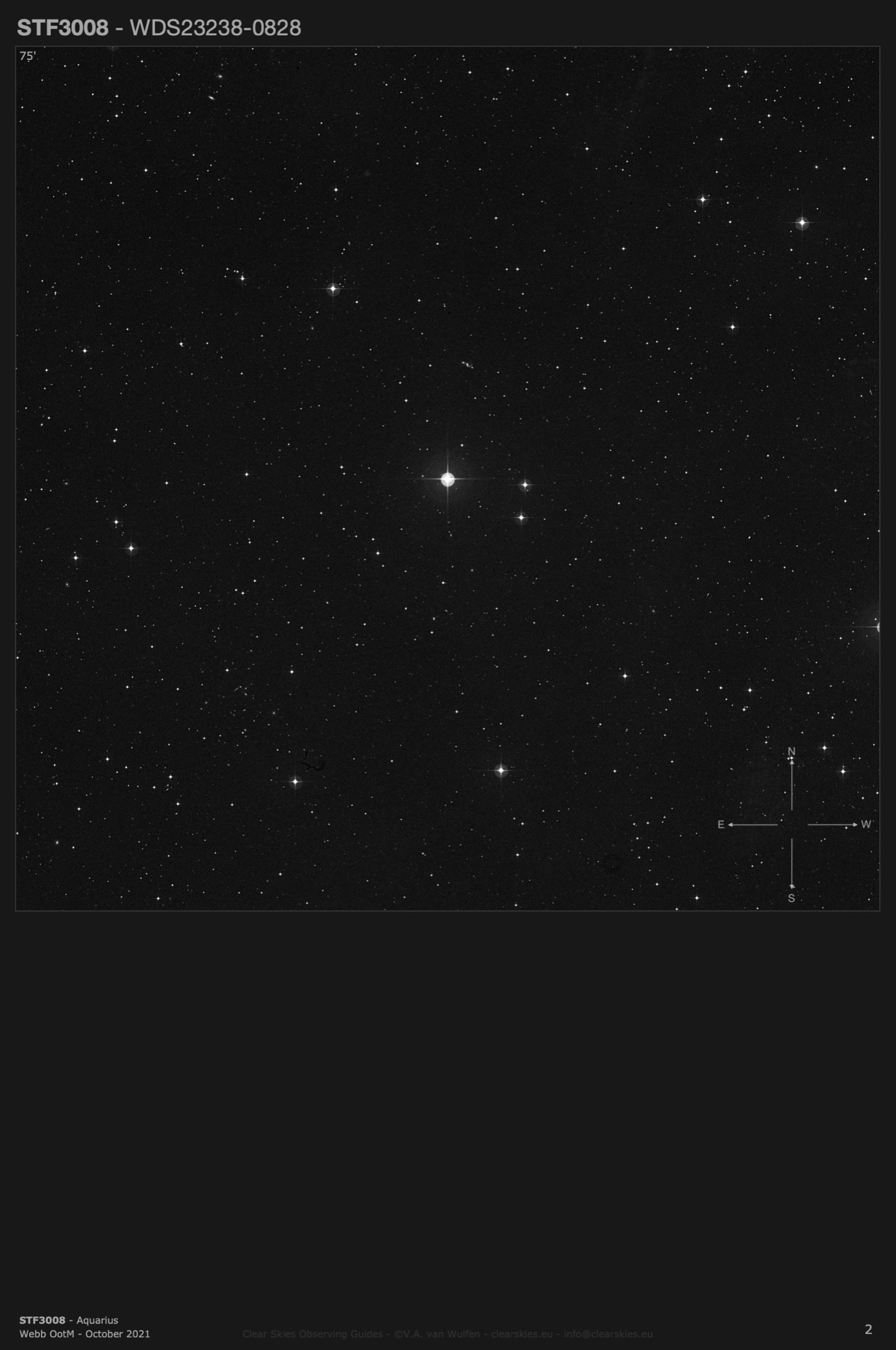 STF3008 (WDS23238-0828) in Aquarius STF3008 (WDS23238-0828) in Aquarius