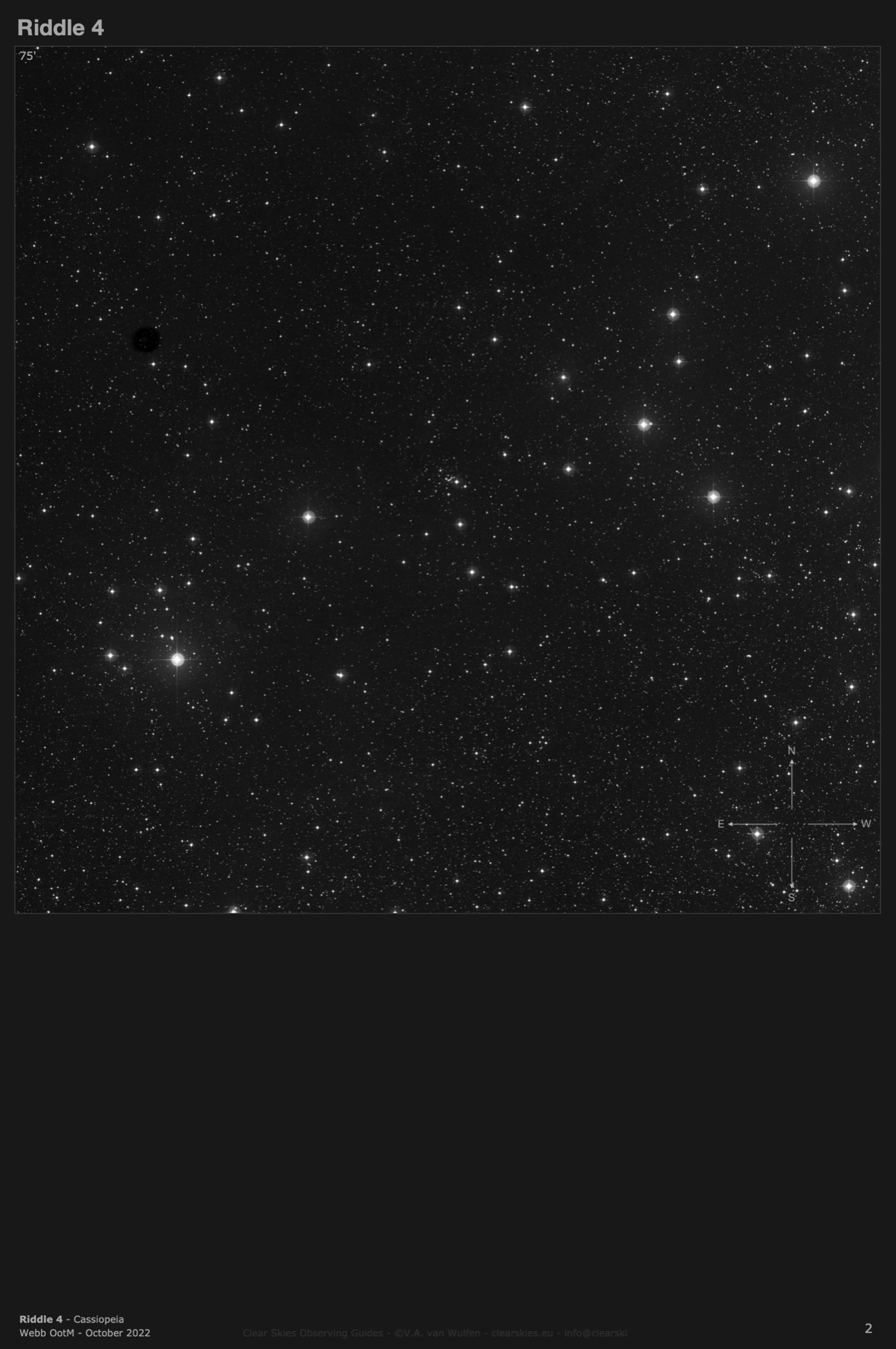 Open cluster Riddle 4 in Cassiopeia Open cluster Riddle 4 in Cassiopeia