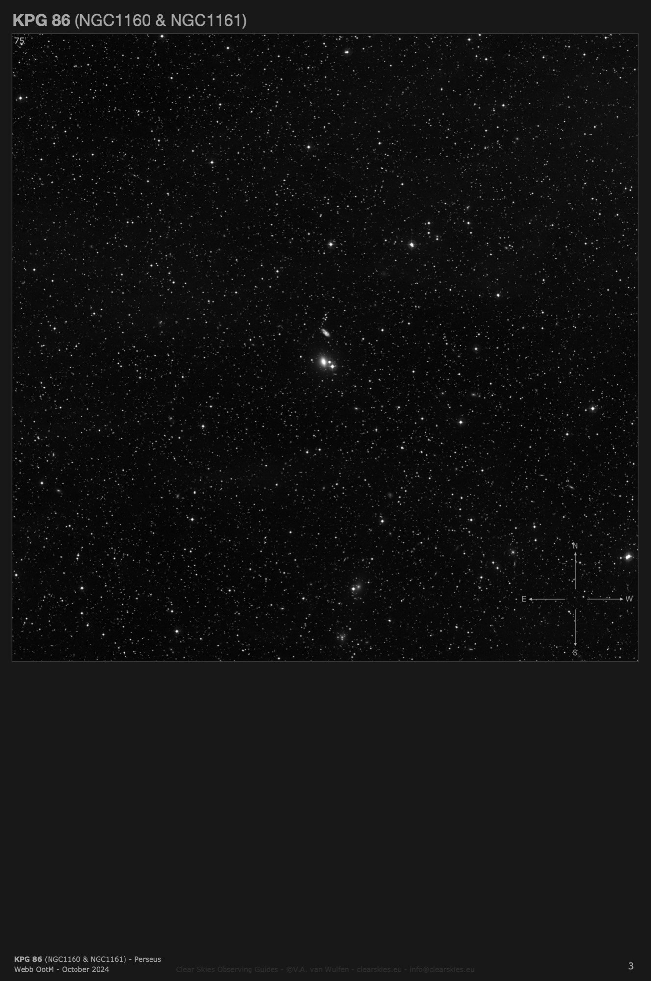 Galaxy pair KPG 86 (NGC1160 & NGC1161) in Perseus Galaxy pair KPG 86 (NGC1160 & NGC1161) in Perseus