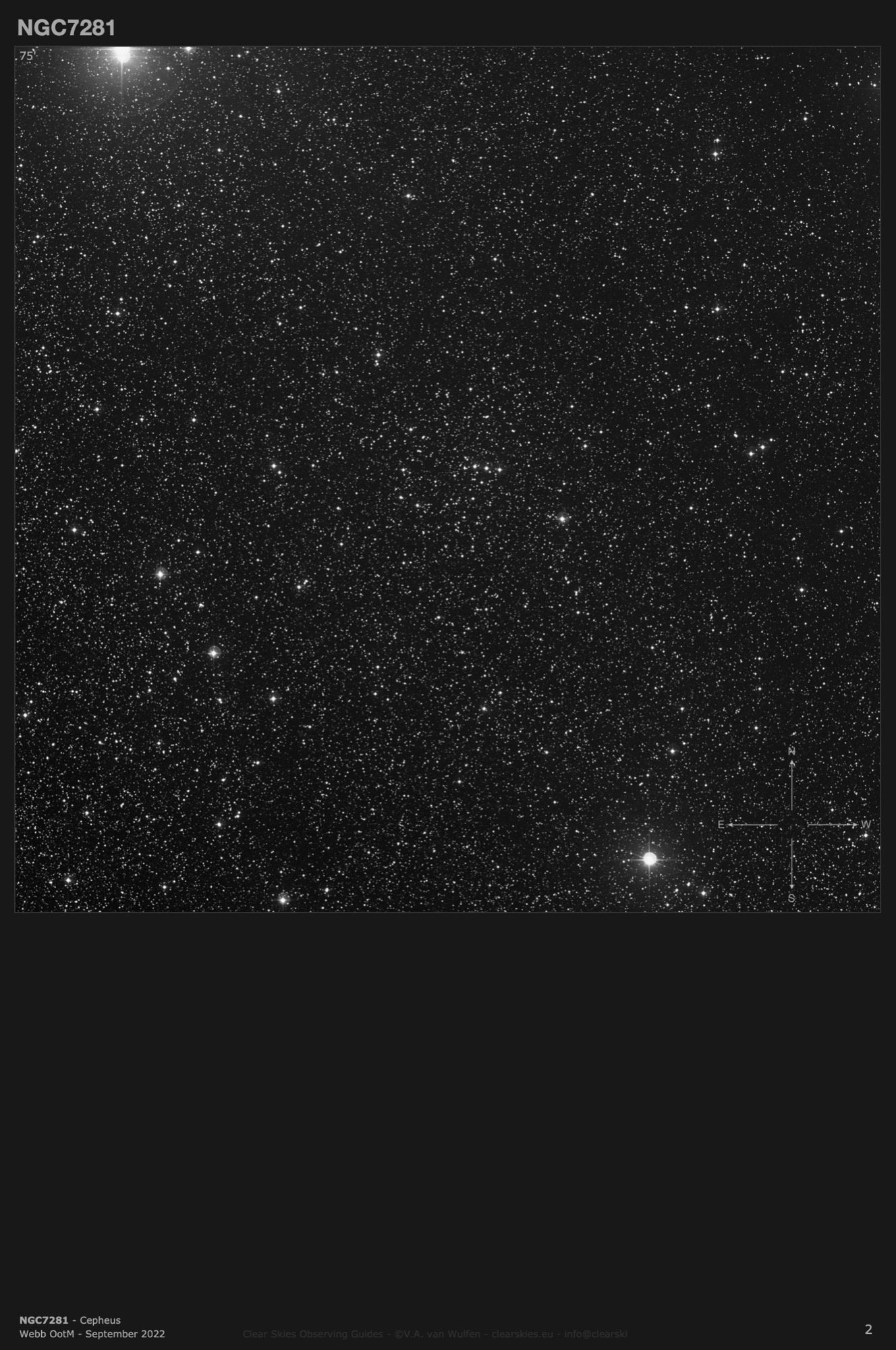 Open cluster NGC7281 in Cepheus Open cluster NGC7281 in Cepheus