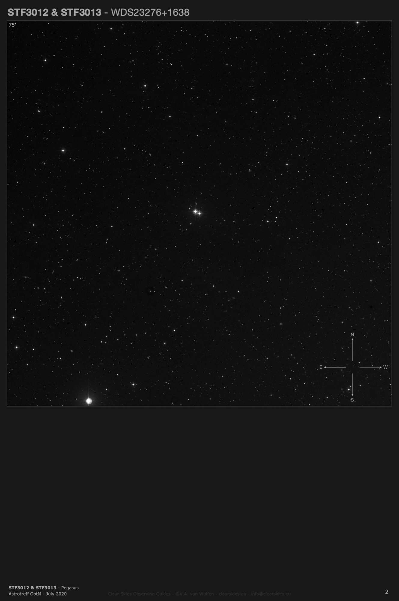 Double star(s) STF3012 & STF3013 (STF3012 & STF3013) in Pegasus Double star(s) STF3012 & STF3013 (STF3012 & STF3013) in Pegasus